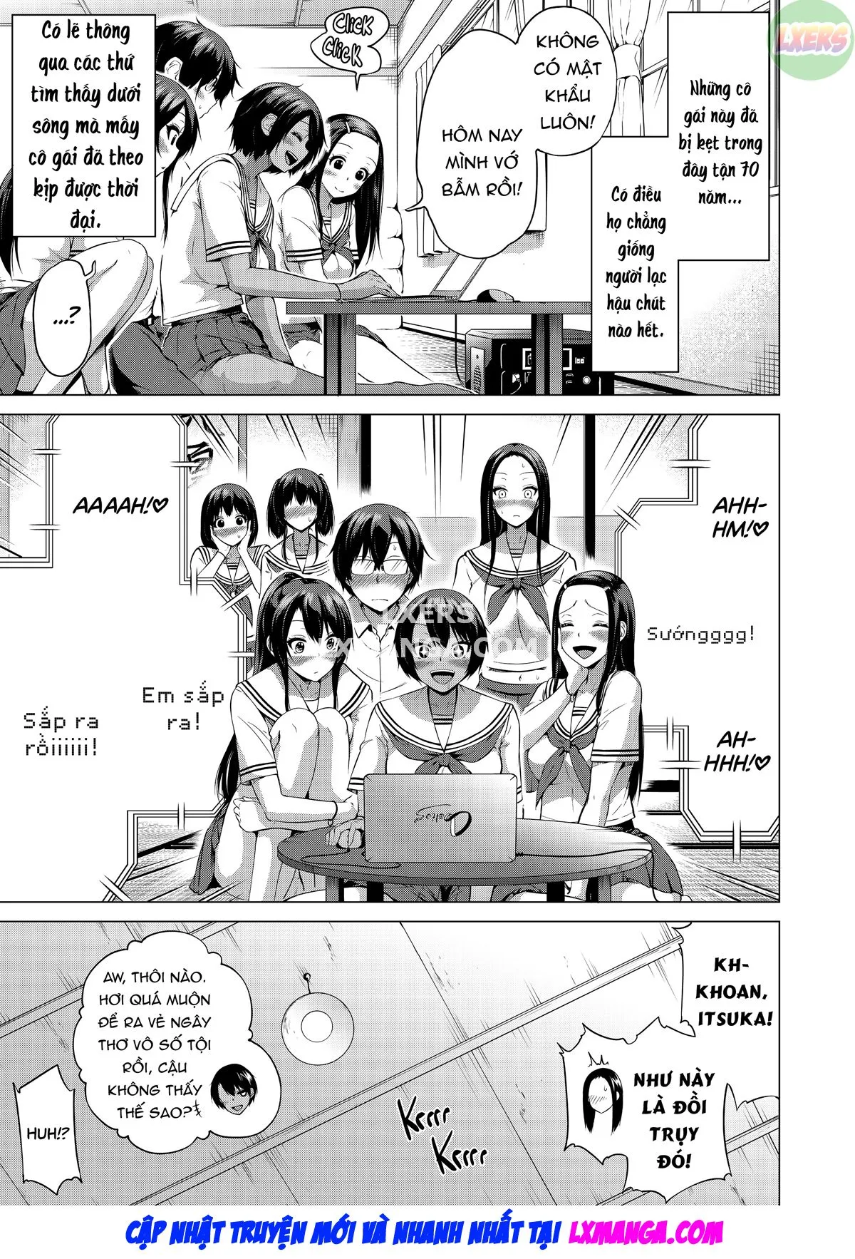 HentaiVN.net - Ảnh 7 - Thiên đường của Nanaka ~ Ngôi trường vùng quê với dàn harem mỹ nữ - Chap 5: Slippery Sisters