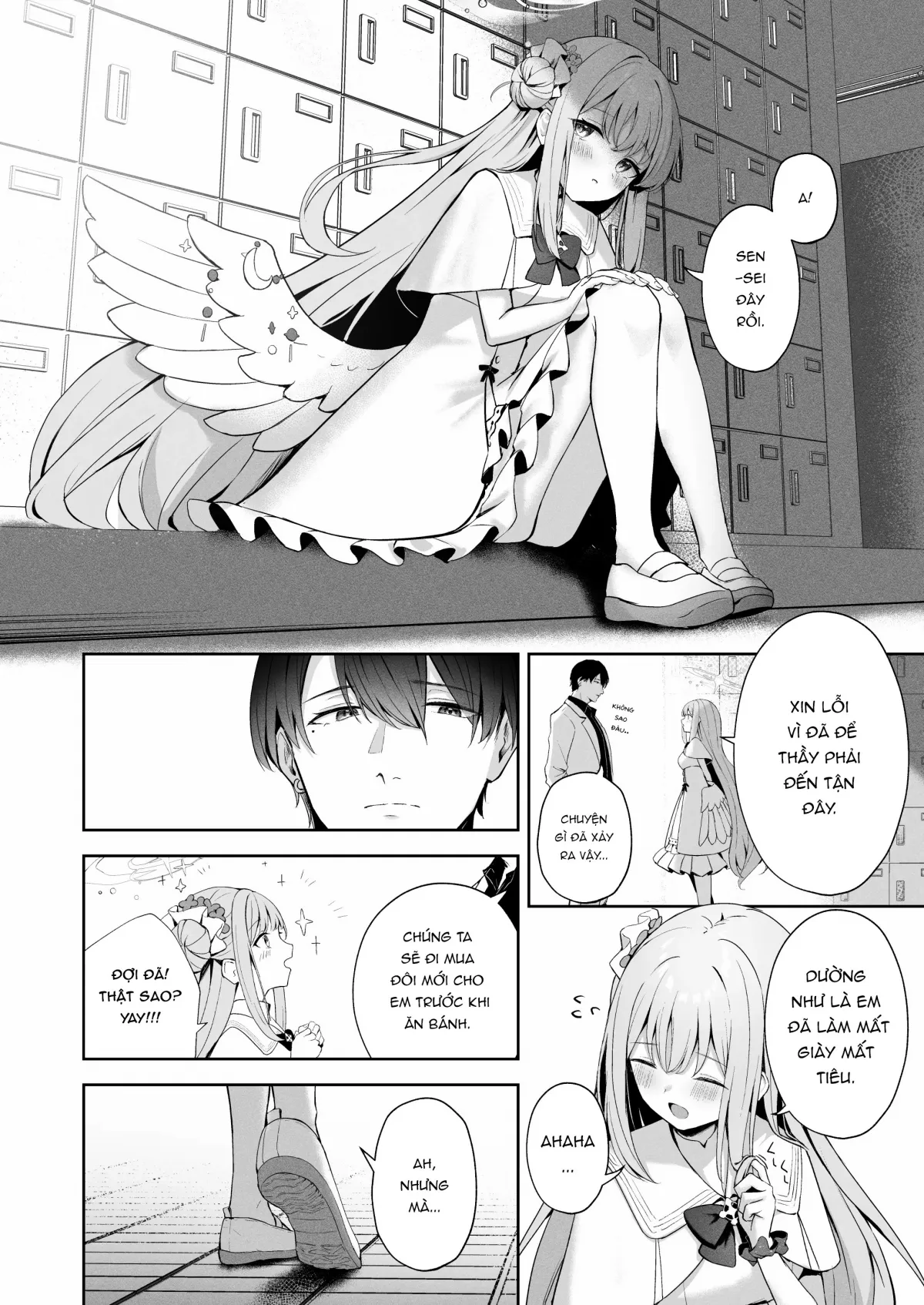 HentaiVN.net - Ảnh 7 - Tia nắng của khuyết trăng [Mikazuki no Pierce Hole; Pierce Hole of The Cresent Moon] - Oneshot