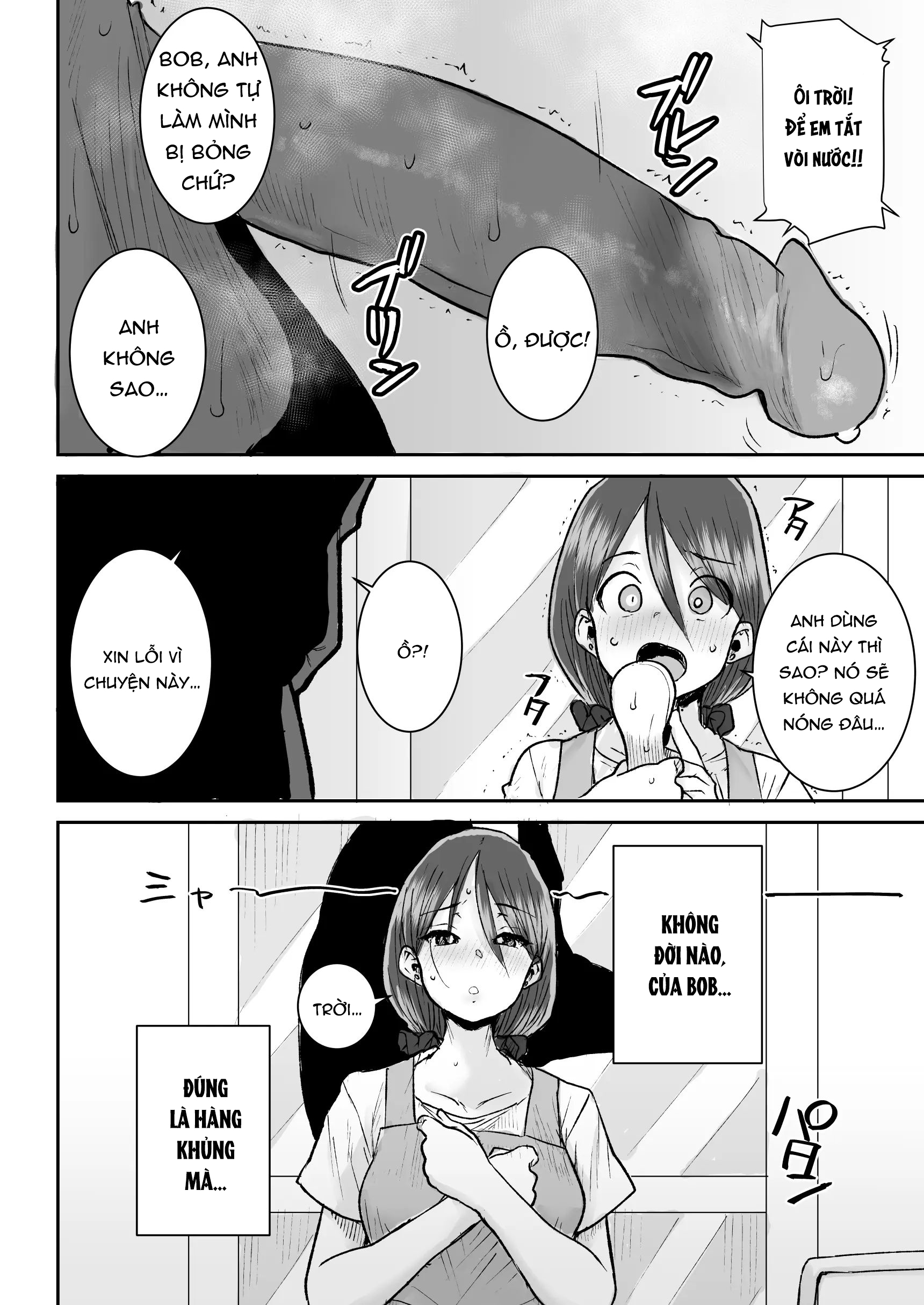 HentaiVN.net - Ảnh 7 - Mukki Muki no Kokujin Dekai Chinpo De Shucchouchuu no Otto ni Dekinai Akume SEX - oneshot