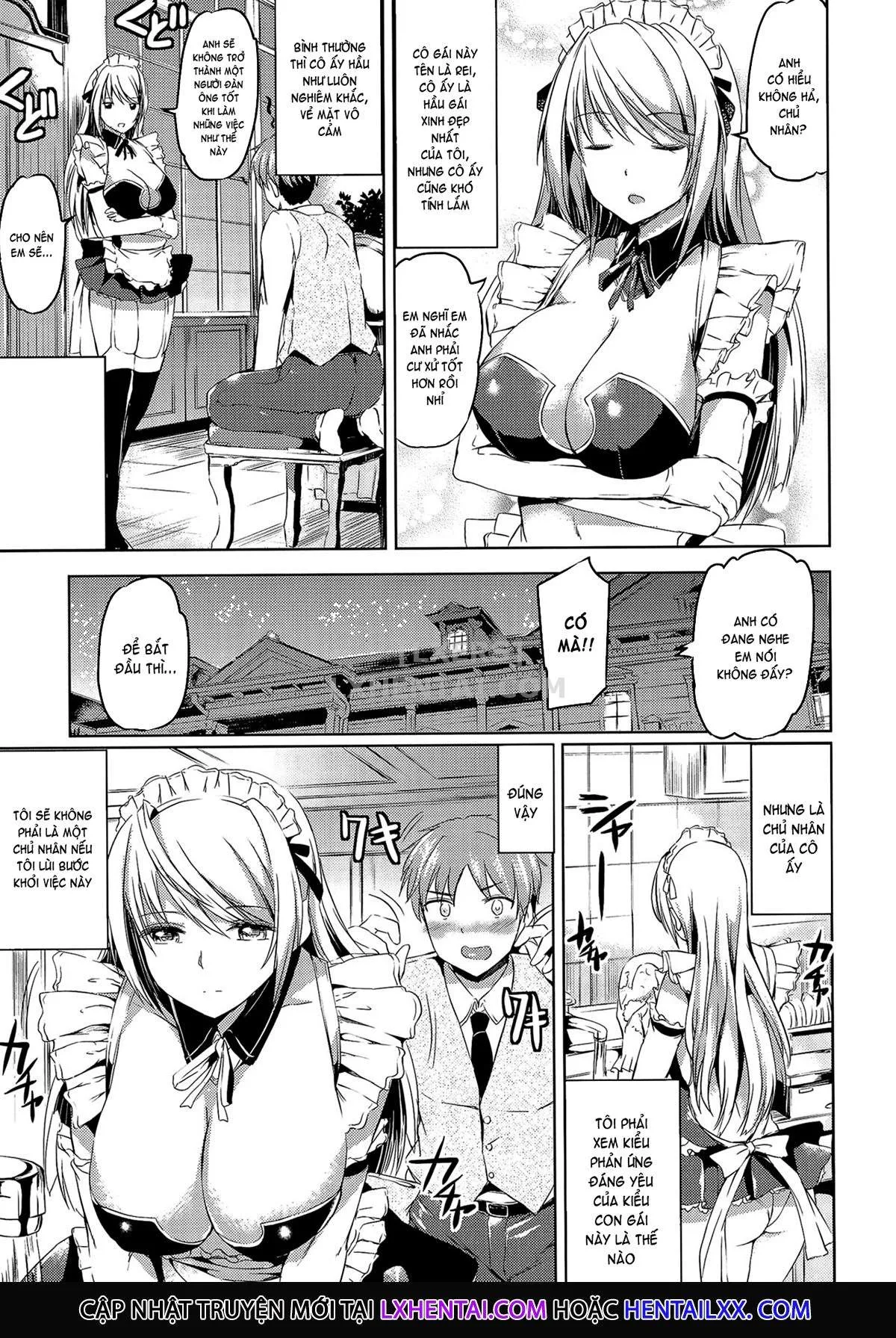 HentaiVN.net - Ảnh 7 - Ojousama No Maid Jijou - Chap 2