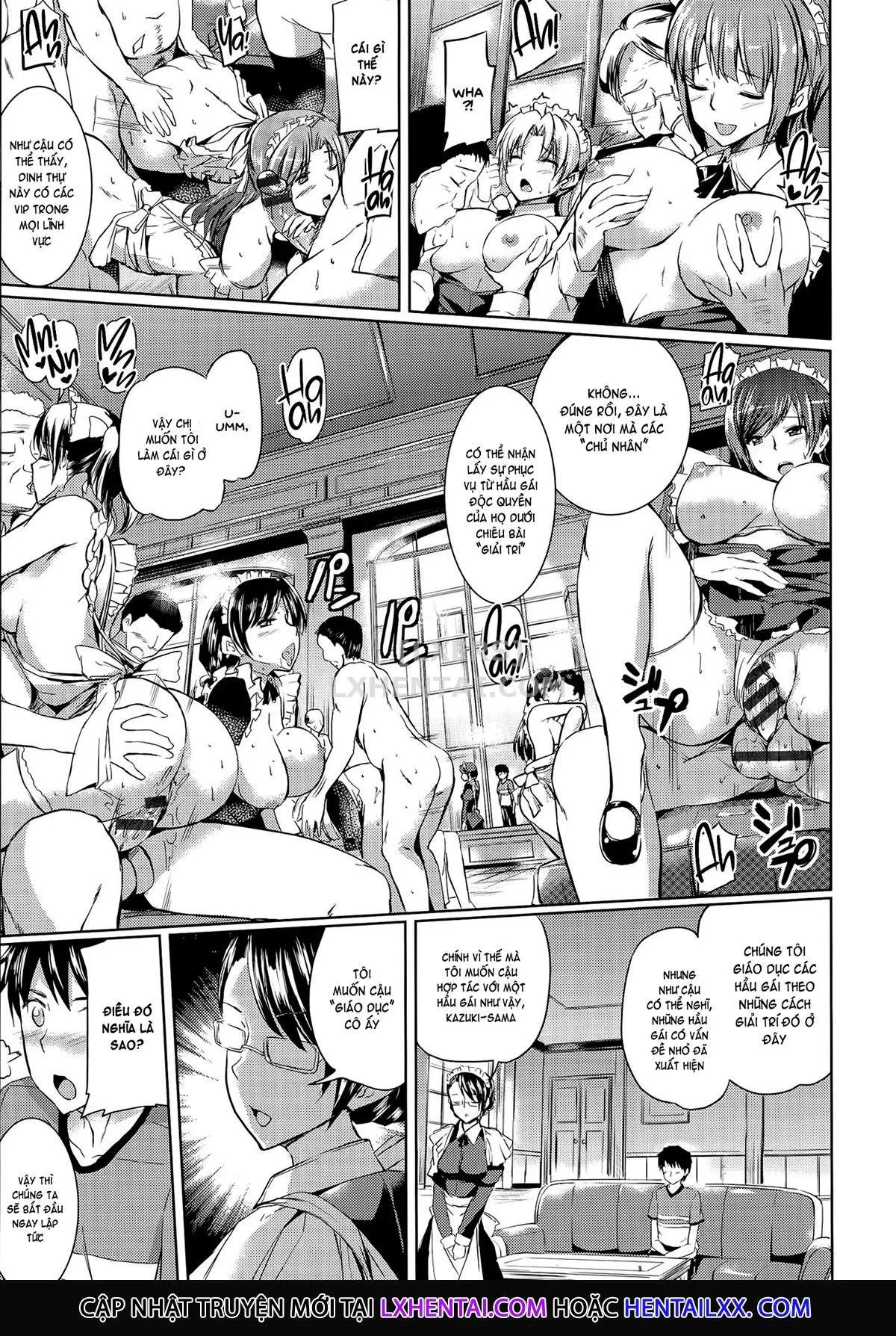 HentaiVN.net - Ảnh 7 - Ojousama No Maid Jijou - Chap 4