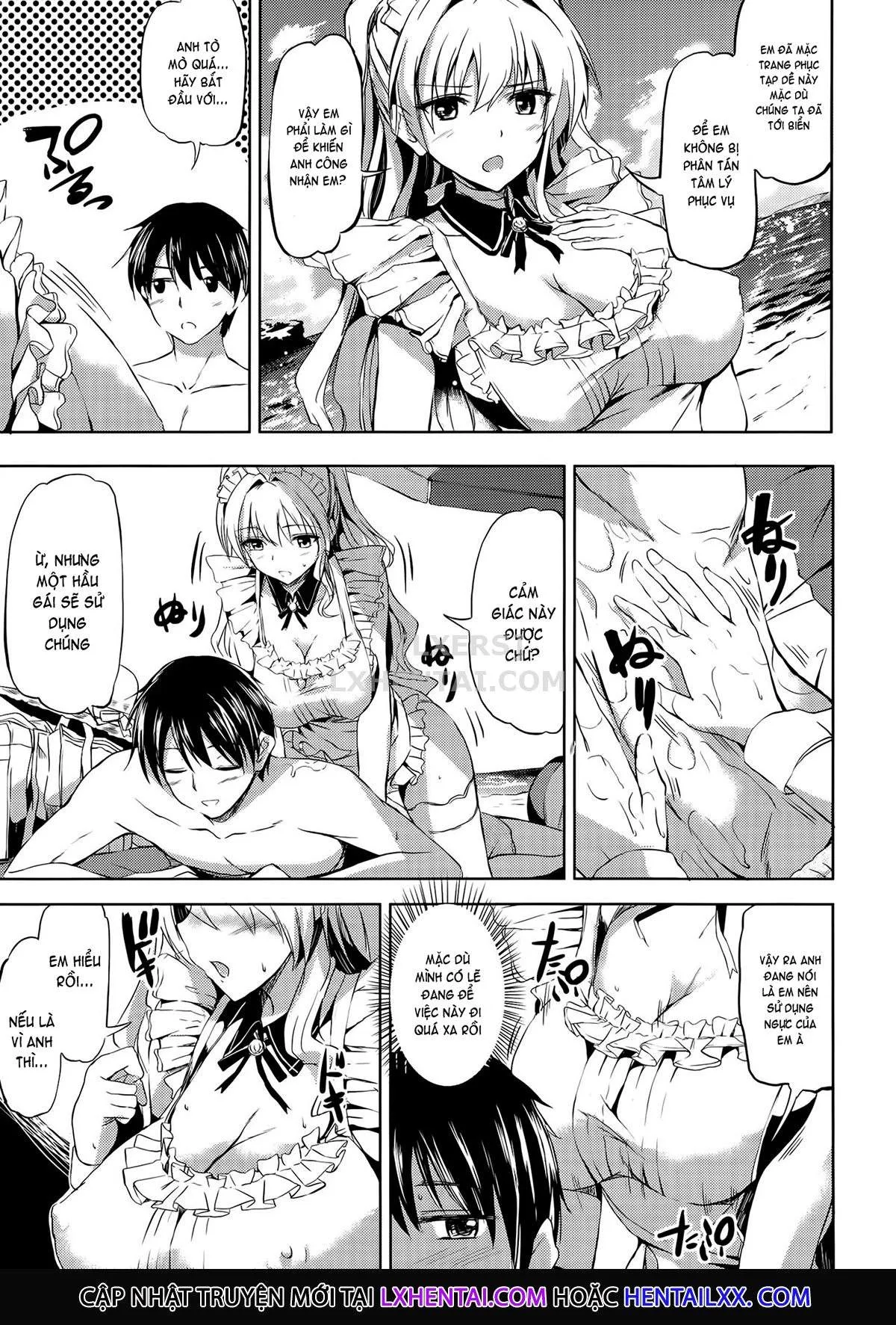 HentaiVN.net - Ảnh 7 - Ojousama No Maid Jijou - Chap 6