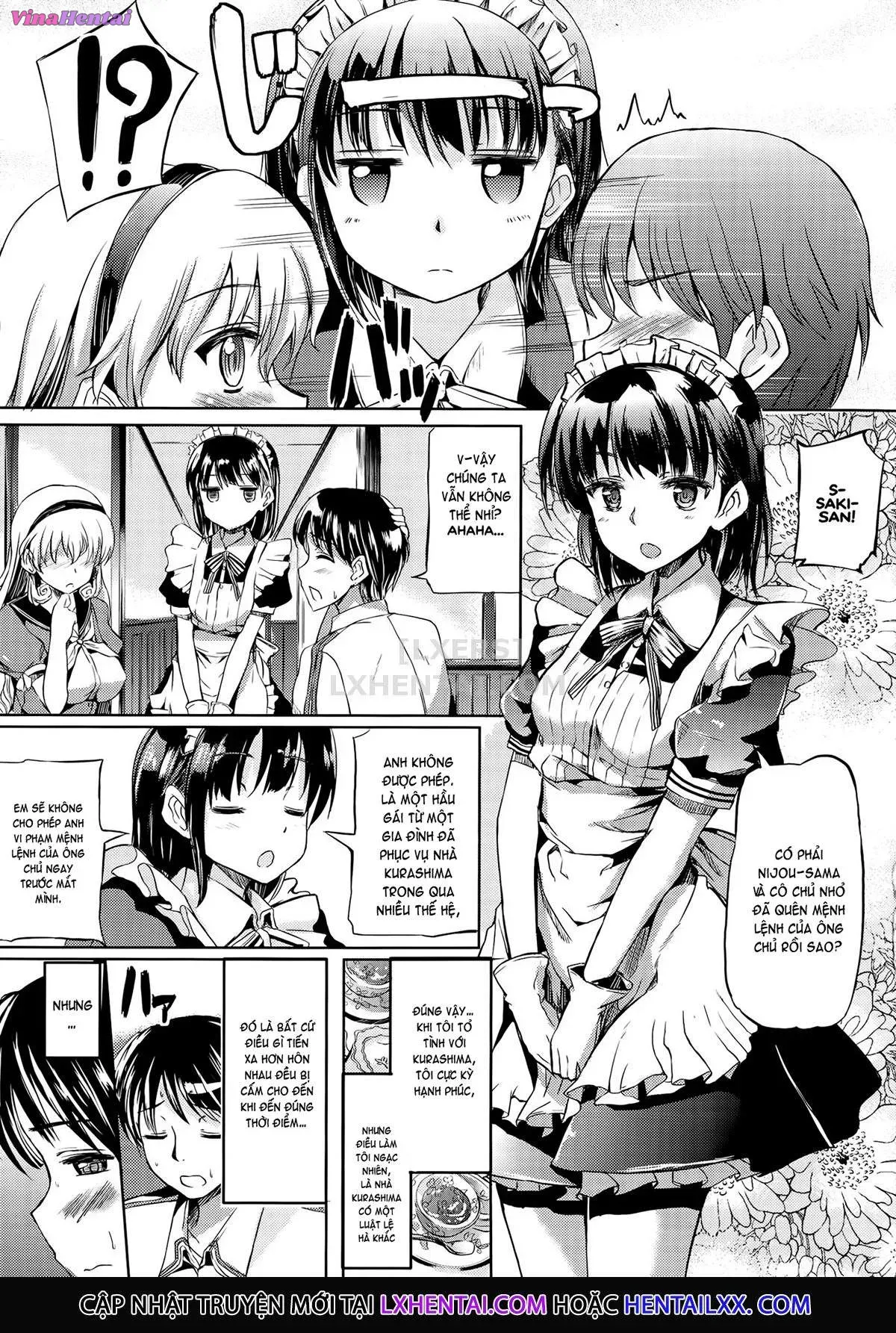HentaiVN.net - Ảnh 7 - Ojousama No Maid Jijou - Chap 8