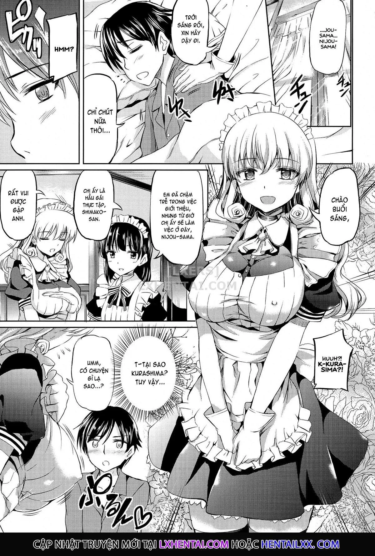 HentaiVN.net - Ảnh 7 - Ojousama No Maid Jijou - Chap 9