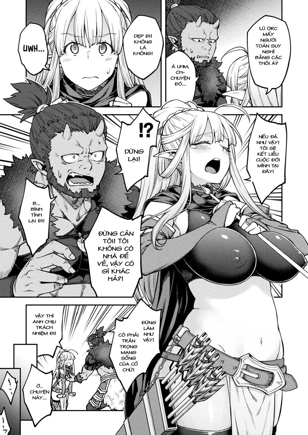 HentaiVN.net - Ảnh 5 - Himono Erufu, Kozukuri o Suru [干物エルフ、子作りをする。] - Oneshot