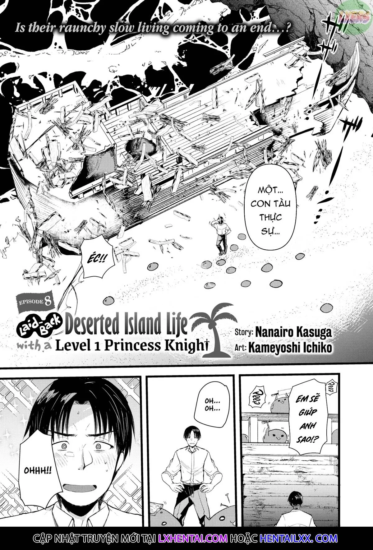 HentaiVN.net - Ảnh 7 - Cuộc sống thư thái nơi đảo hoang cùng cô Kỵ sĩ công chúa Level 1 - Chap 8