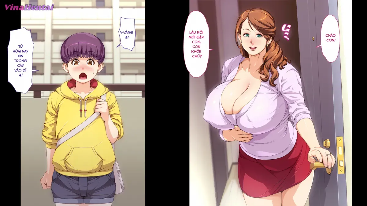 HentaiVN.net - Ảnh 7 - Oba-san to Boku no H na Obenkyou - Chap 1