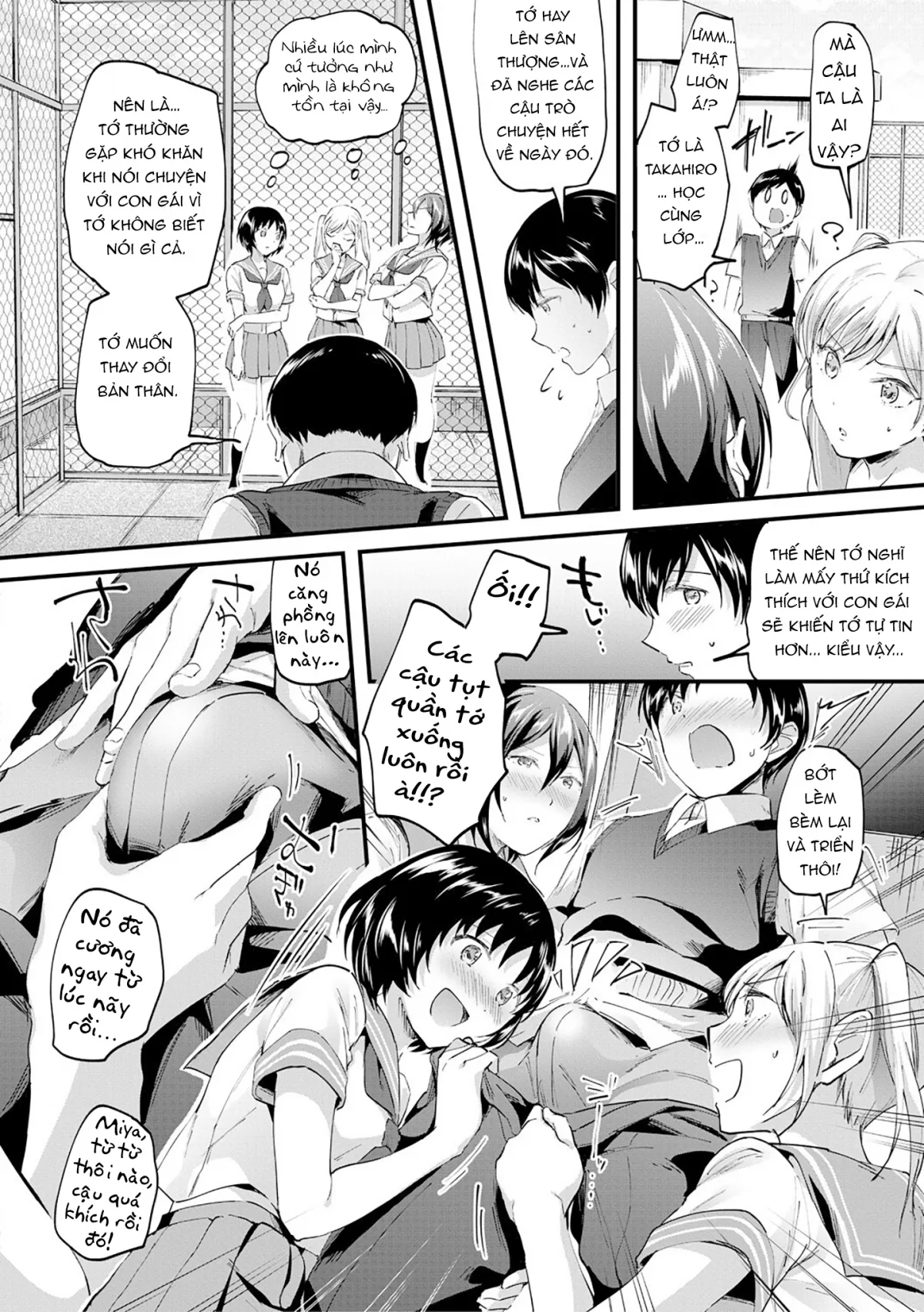 HentaiVN.net - Ảnh 7 - Nào chị em ta cùng hấp diêm! [Let’s Gyaku Rape, Let's Reverse Rape, Let’s逆レイプ] - Chap 2: Vắt cực khô cùng 3 cô em thèm đụ