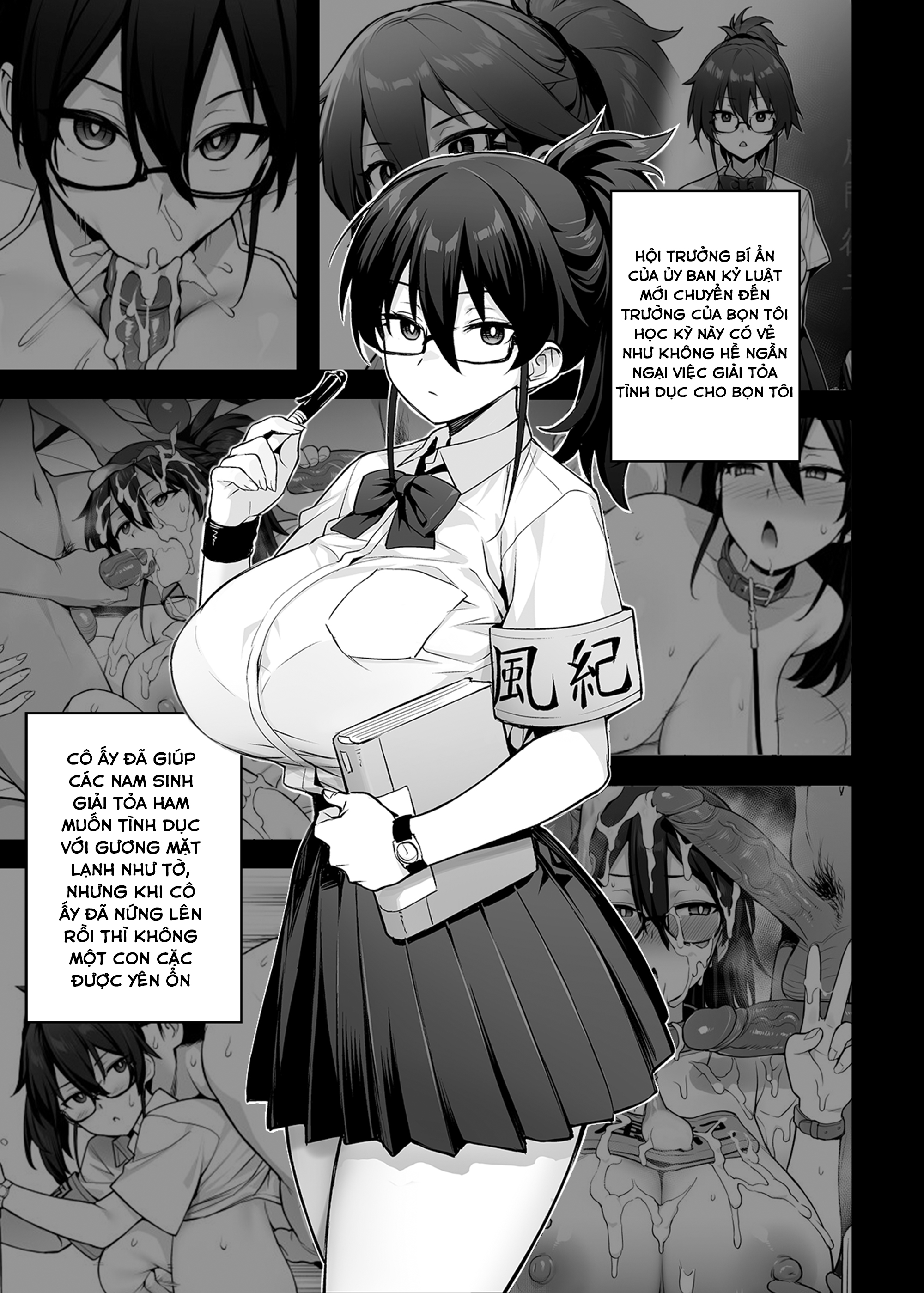 HentaiVN.net - Ảnh 8 - Atarashii Fuuki Iinchou wa Kyonyuu Sugiru Ken - Phần 2 - Full 3 chap + Spoil phần 3 từ tác giả