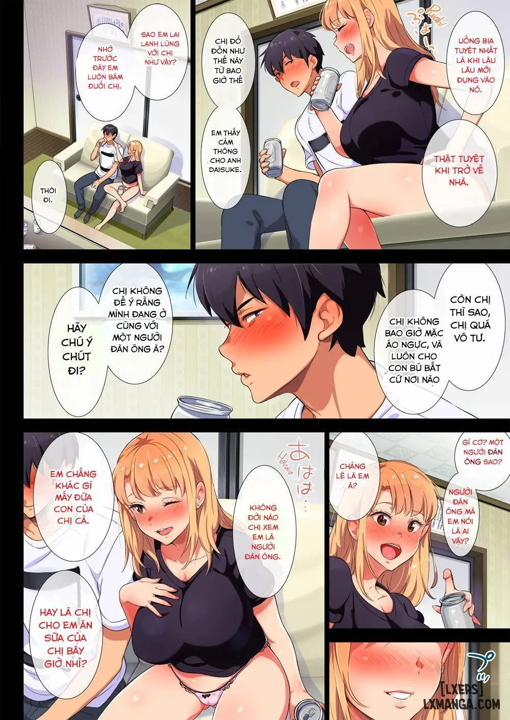 HentaiVN.net - Ảnh 7 - Tình Chị Em Cảm Động~ [Ane wa Yanmama Junyuuchuu in Jikka; My Former-Delinquent Sister is Breastfeeding at Home] - 1-5