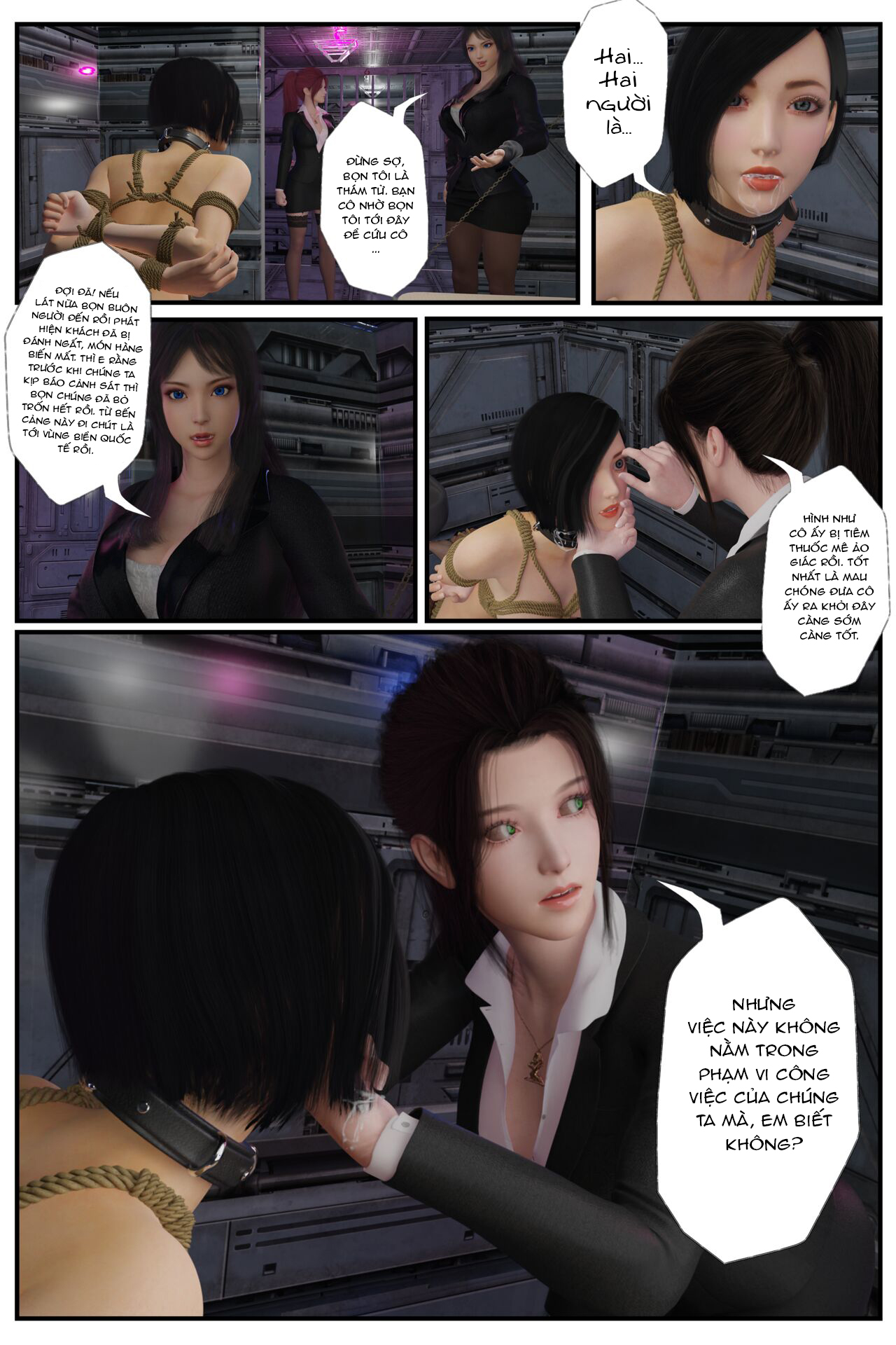 HentaiVN.net - Ảnh 8 - Nữ thám tử SM - Chap 2: Phần 2