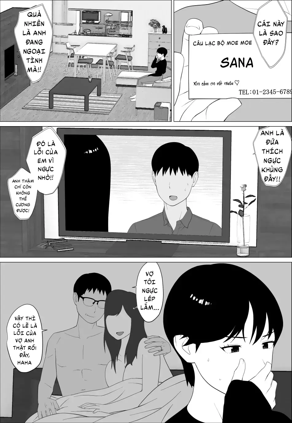 HentaiVN.net - Ảnh 8 - Nâng ngực để quyến rũ chồng, vậy mà... - Oneshott