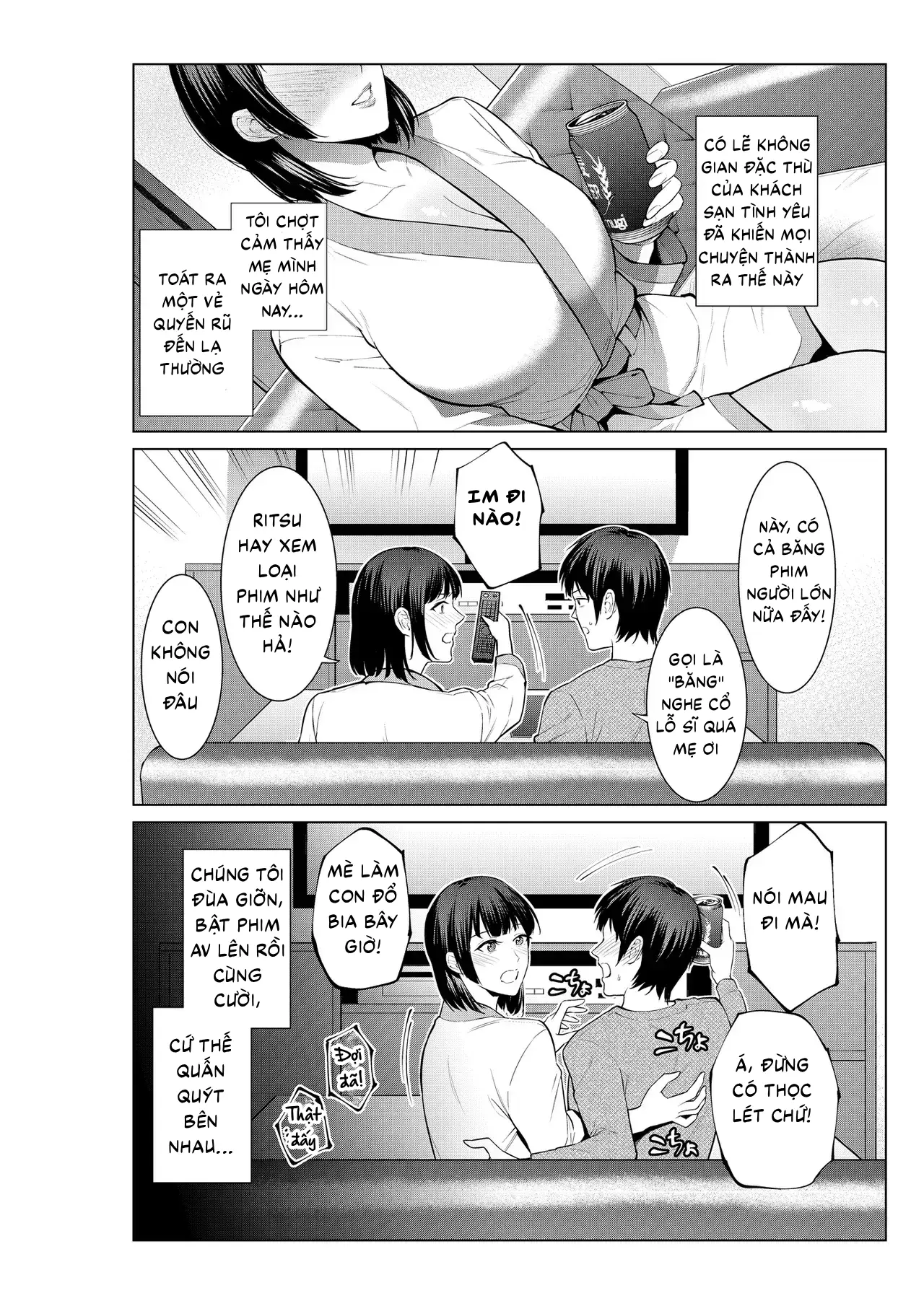 HentaiVN.net - Ảnh 8 - Ngày tôi cùng mẹ đi đến khách sạn tình yêu - Oneshot
