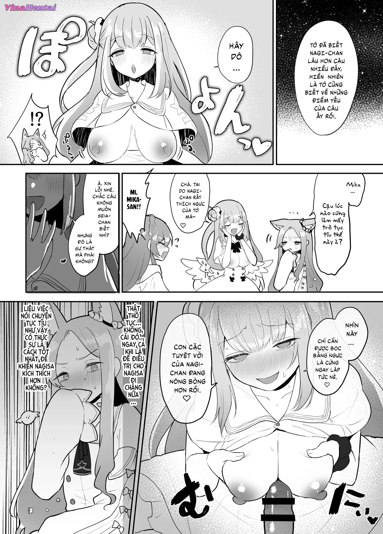 HentaiVN.net - Ảnh 7 - Hội Tiệc Trà toàn CÚ CÓ GAI: Seia VS Mika - Oneshot