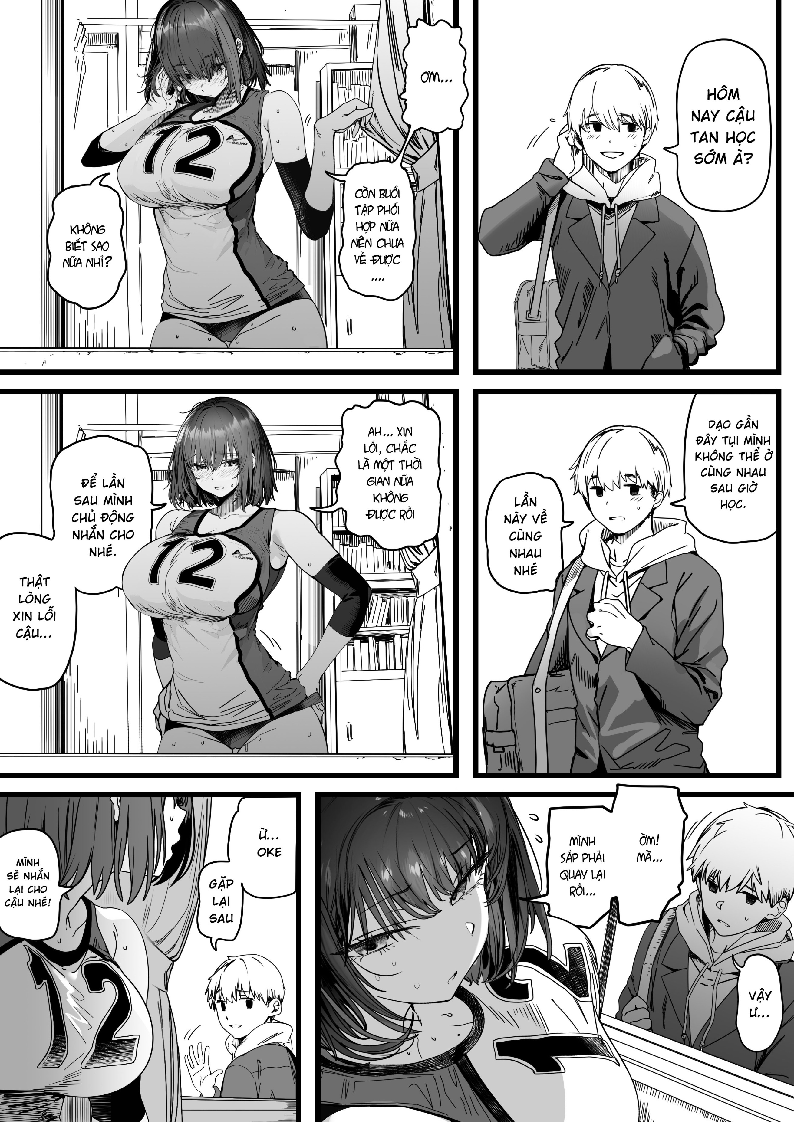 HentaiVN.net - Ảnh 70 - Koushinchou Volley-bu no Seisokei Kanojo ga Senpai no Mono ni Natte Shimau Ichibushijuu - Chap 2