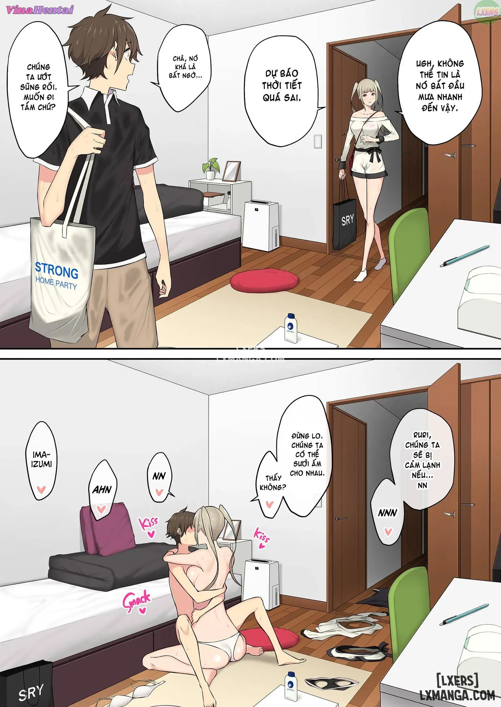 HentaiVN.net - Ảnh 71 - Imaizumi đưa cả bầy Gyaru về nhà mình - Chapter 3