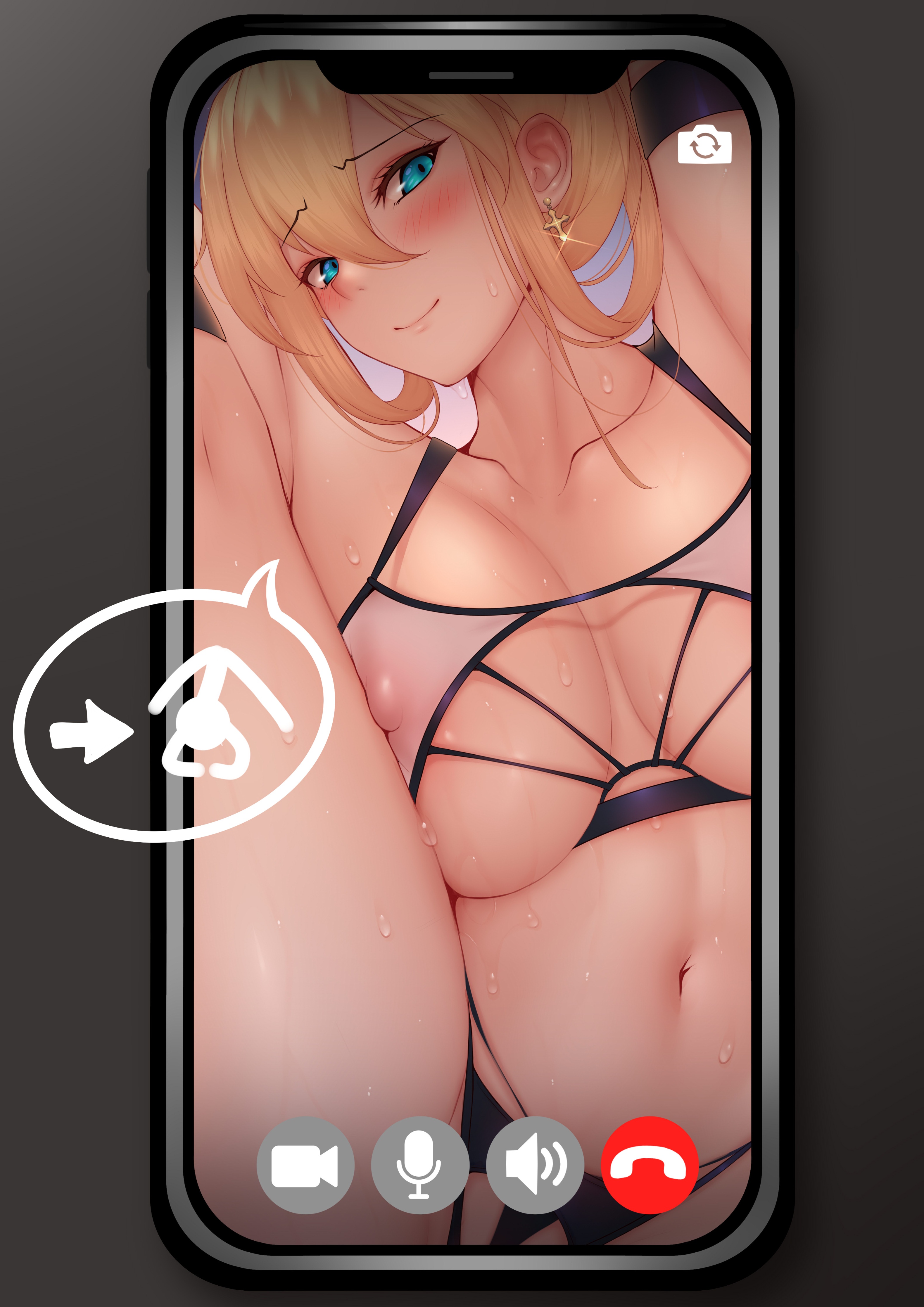 HentaiVN.net - Ảnh 73 - Tuyển tập truyện Genkung - Artoria Pendragon gọi Video