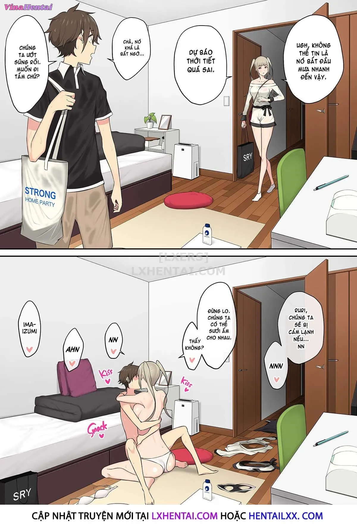 HentaiVN.net - Ảnh 73 - Imaizumi đưa cả bầy Gyaru về nhà mình - Chap 3