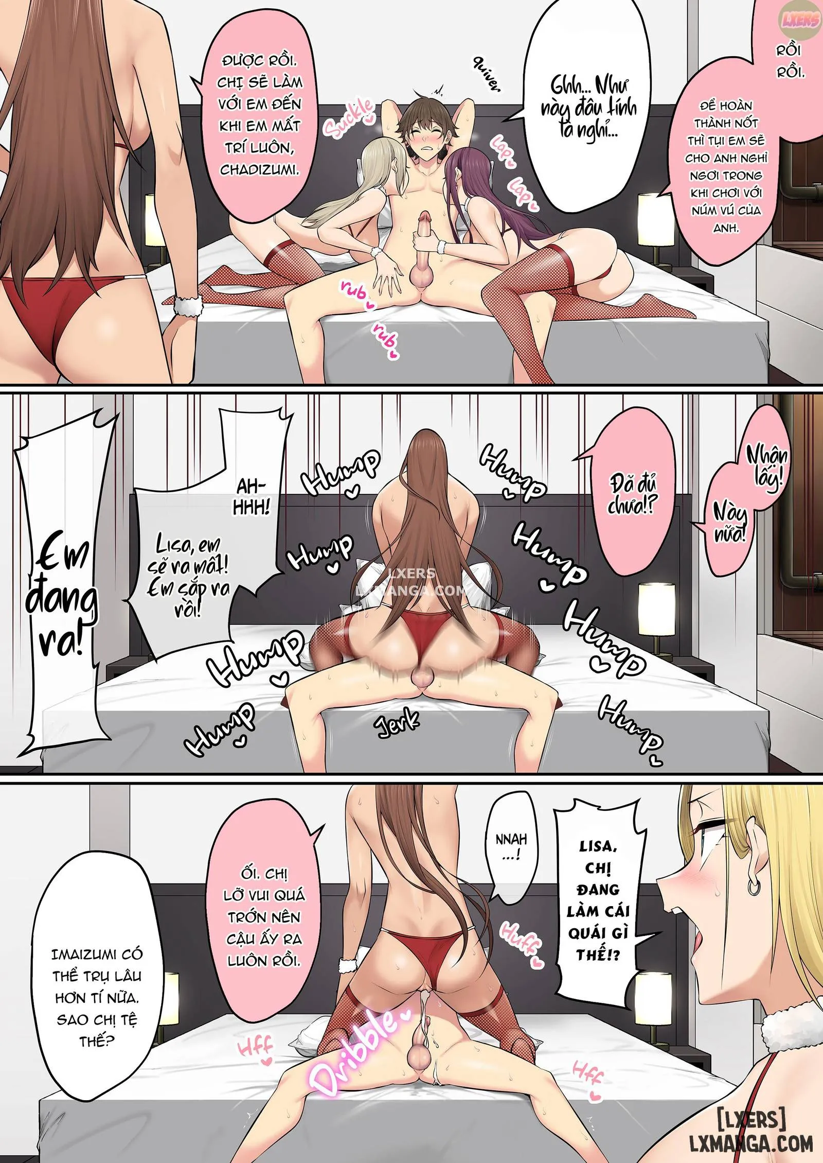 HentaiVN.net - Ảnh 72 - Imaizumi đưa cả bầy Gyaru về nhà mình - Chapter 5