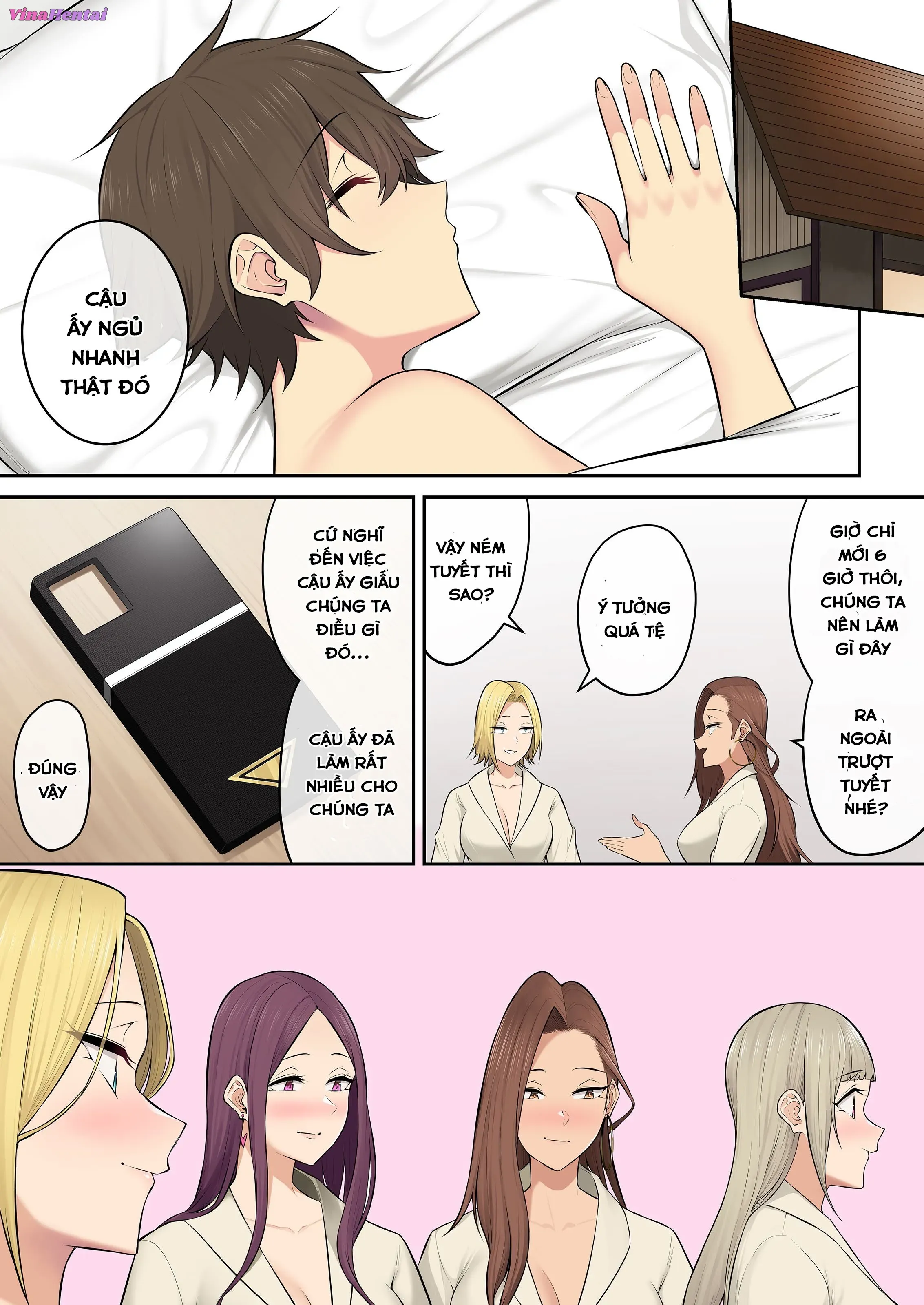 HentaiVN.net - Ảnh 78 - Imaizumi đưa cả bầy Gyaru về nhà mình - Chap 5
