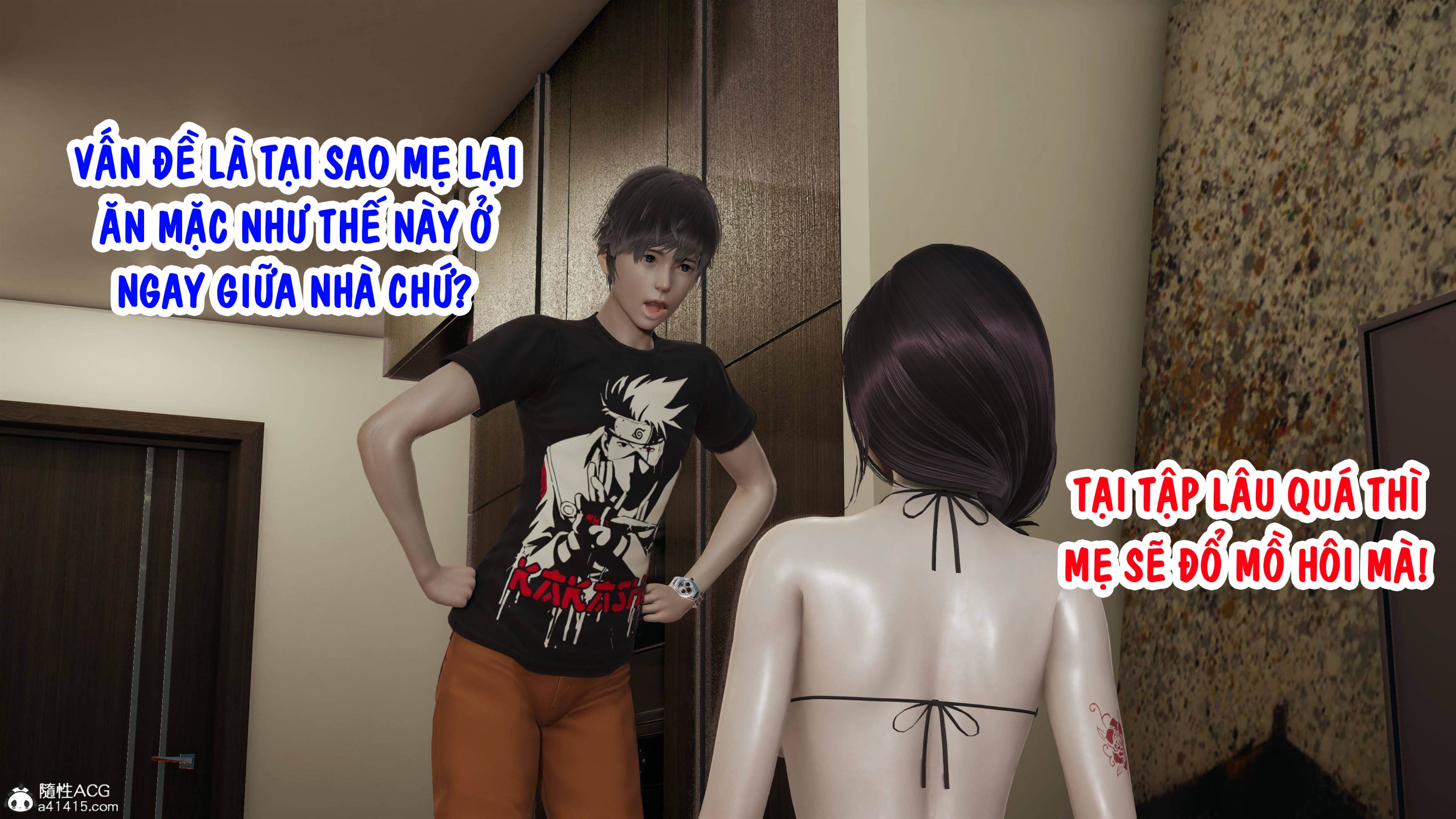 HentaiVN.net - Ảnh 9 - Mẹ Tôi Là Huấn Luyện Viên Yoga - Chap 1