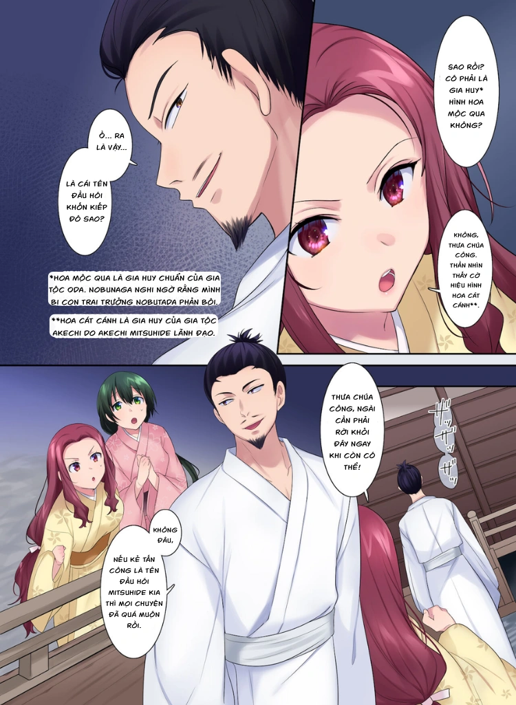 HentaiVN.net - Ảnh 8 - Sự biến đổi của Honnoji ~Nobunaga bị biến thành một cô gái - Oneshot