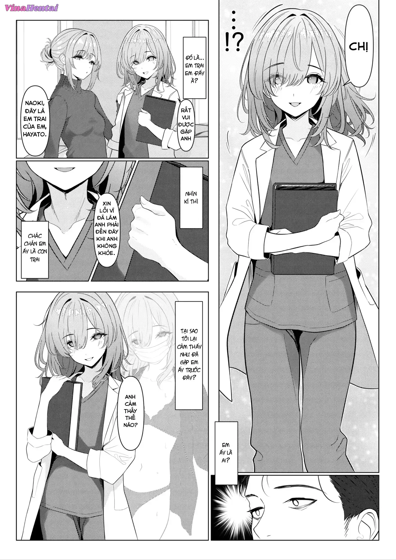 HentaiVN.net - Ảnh 8 - Hồ sơ bệnh án nữ hóa của Hayato-sensei-Phần bệnh viện - Chap 1