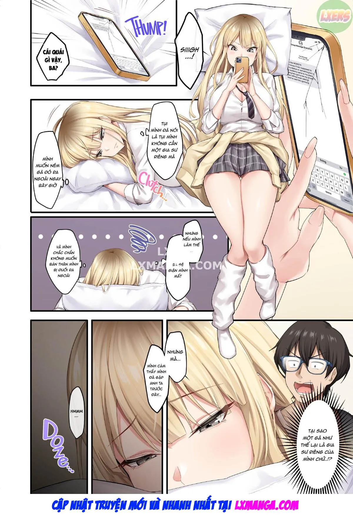 HentaiVN.net - Ảnh 8 - Home Lessons With Sexy Gyarus - Oneshot