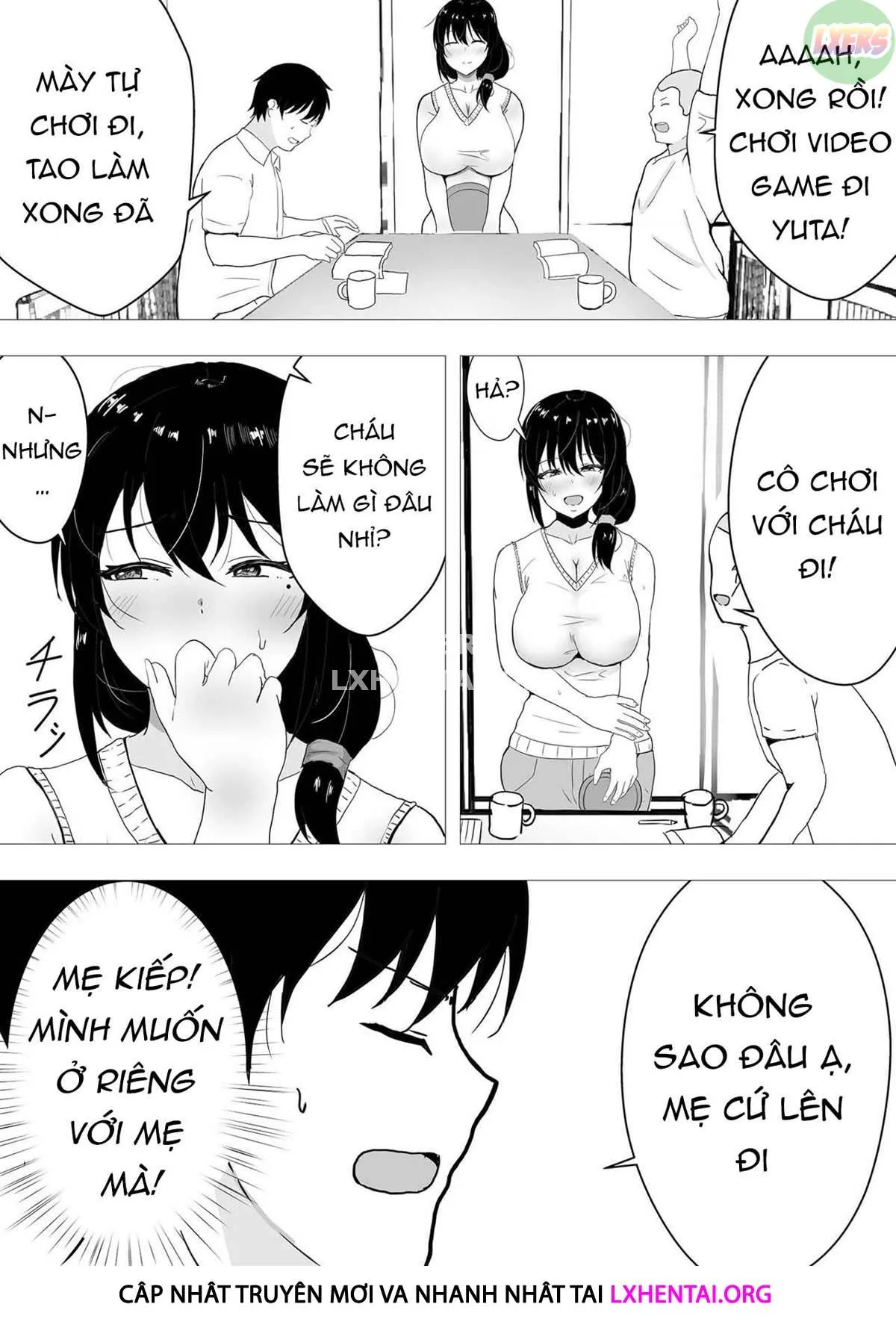 HentaiVN.net - Ảnh 8 - TomoKano Kaa-chan~ Daisuki na Ore no Hahaoya wa Aho na Shinyuu no Kanojo~ [My Mom Is My Friend's Girlfriend] - Chap 2