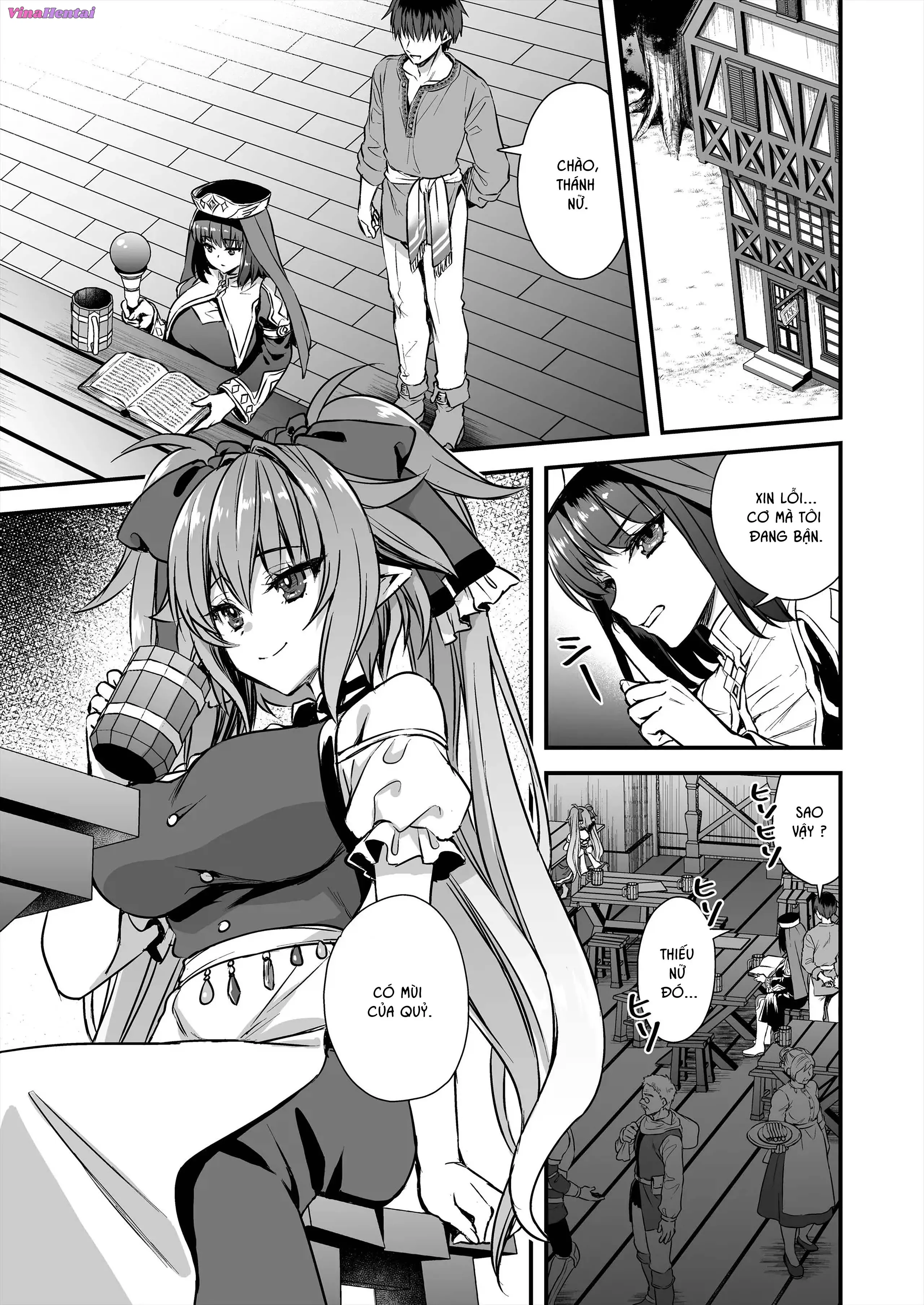 HentaiVN.net - Ảnh 8 - Để mắt đến nàng Elf nóng bỏng ở thế giới khác - Chap 8