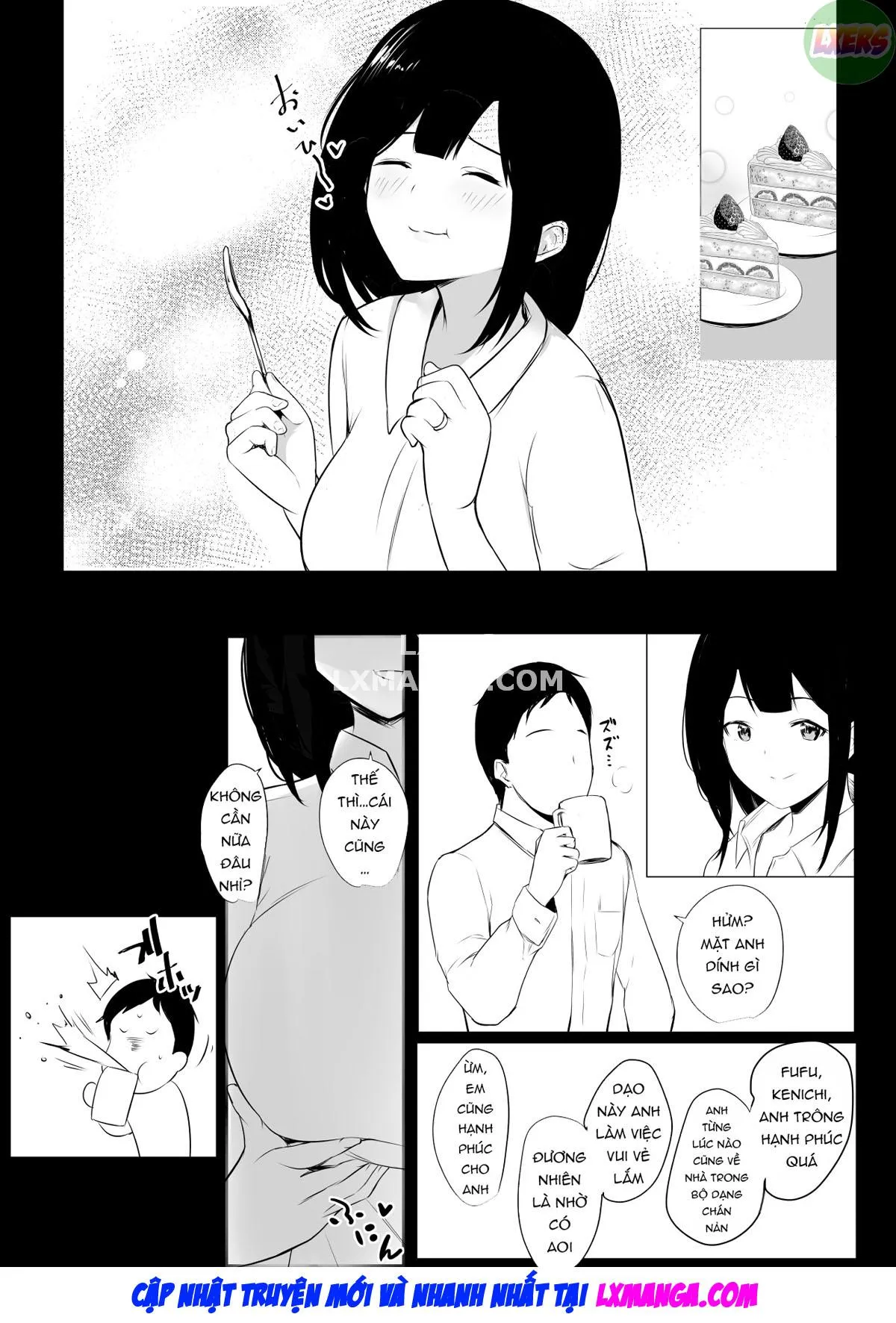 HentaiVN.net - Ảnh 8 - Boku dake ni Amaesasete Kureru Kyonyuu JK Tsuma o Hoka no Otoko ni Dakasete Mita - Chap 4