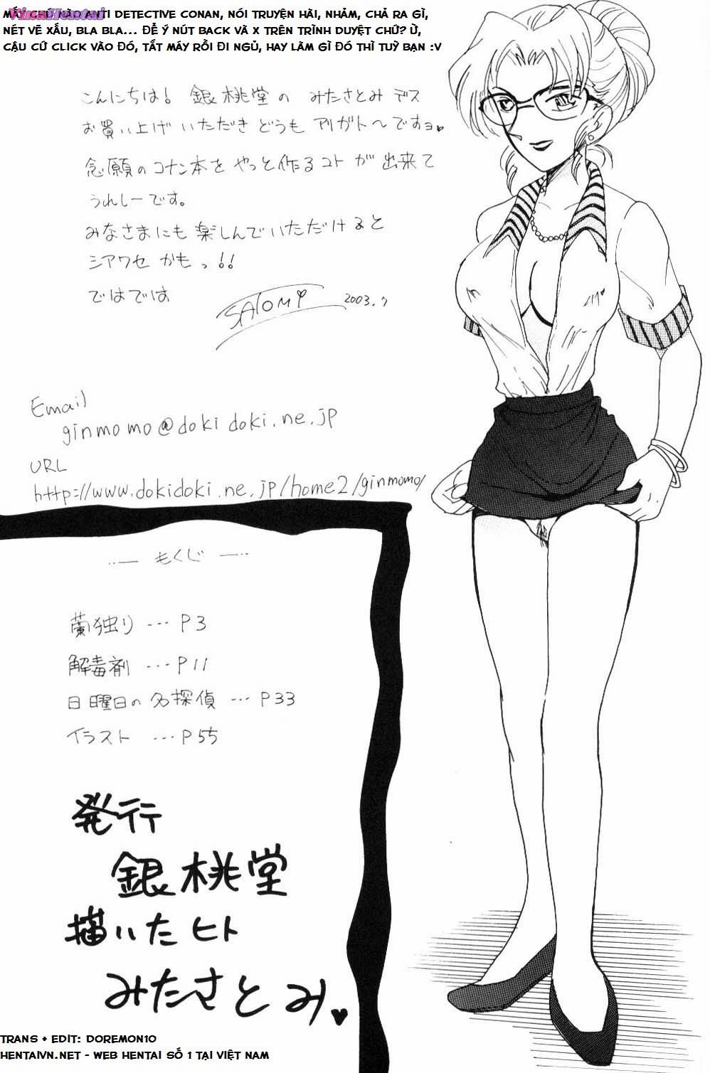 HentaiVN.net - Ảnh 9 - Thánh Conan [Game Of Detective, Trò Chơi Thám Tử] - Chương 4.2