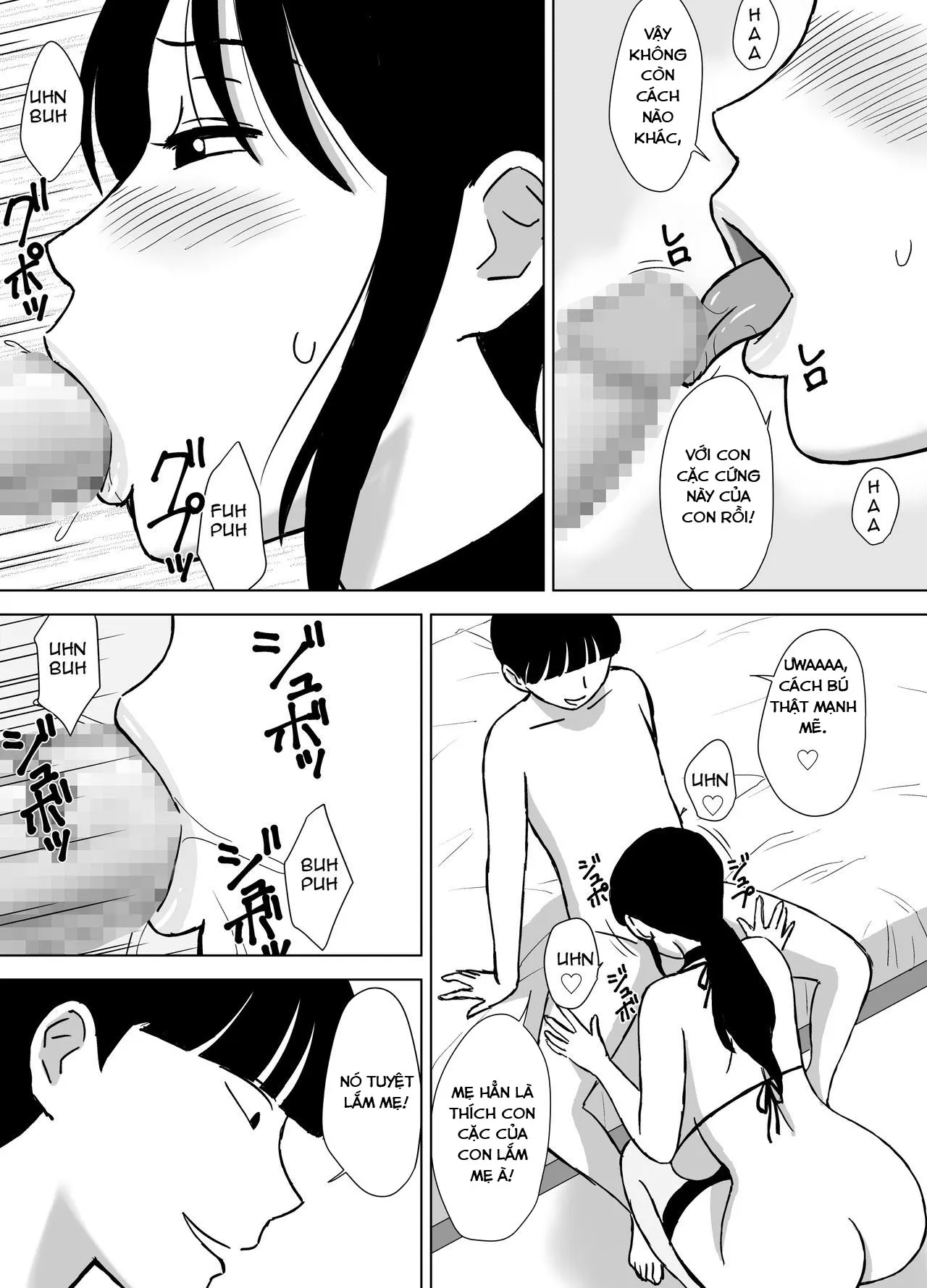 HentaiVN.net - Ảnh 8 - My Mom and My Aunt Are my Sex Friends [Boku no SeFre wa Haha to Oba] - Chap 2: Mẹ Satomi!