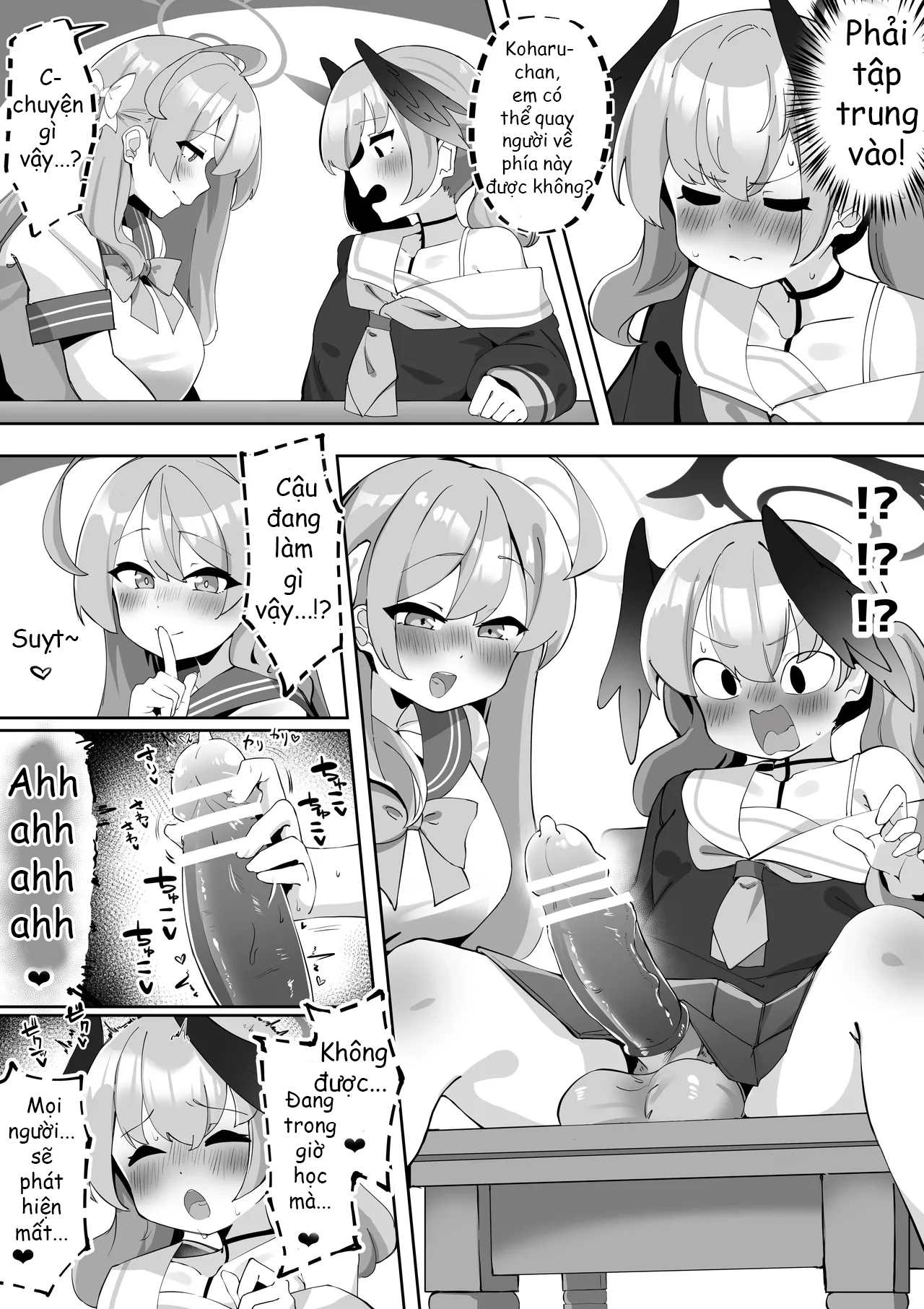 HentaiVN.net - Ảnh 9 - Futanari Koharu-chan vs Hanako-chan Manga - Chap 2