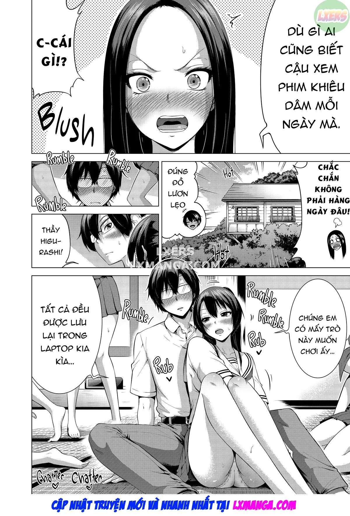 HentaiVN.net - Ảnh 8 - Thiên đường của Nanaka ~ Ngôi trường vùng quê với dàn harem mỹ nữ - Chap 5: Slippery Sisters