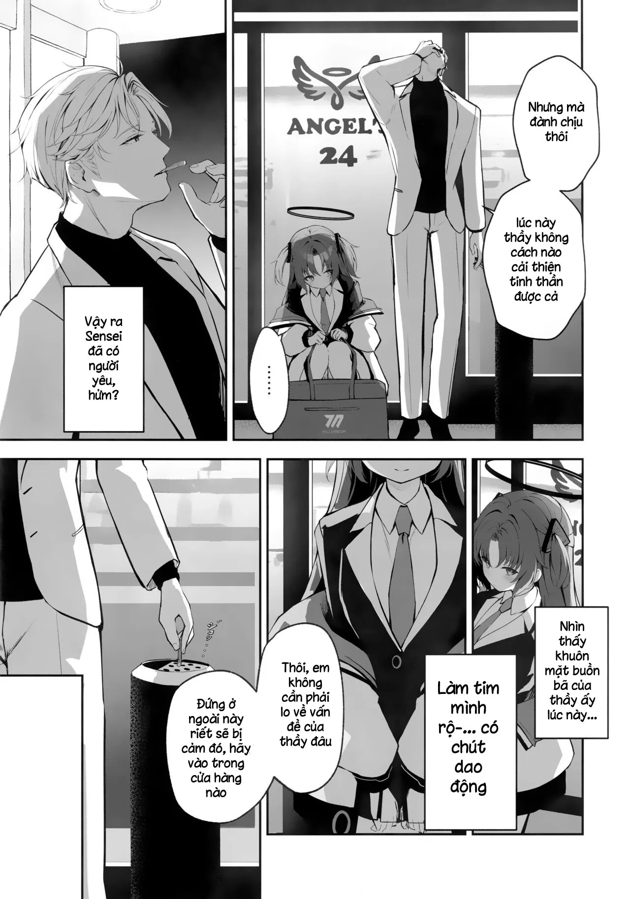 HentaiVN.net - Ảnh 8 - Cơn mưa và sự vội vàng [Ame to Shousou ; rain and impatience ; 雨と焦燥] - Oneshot