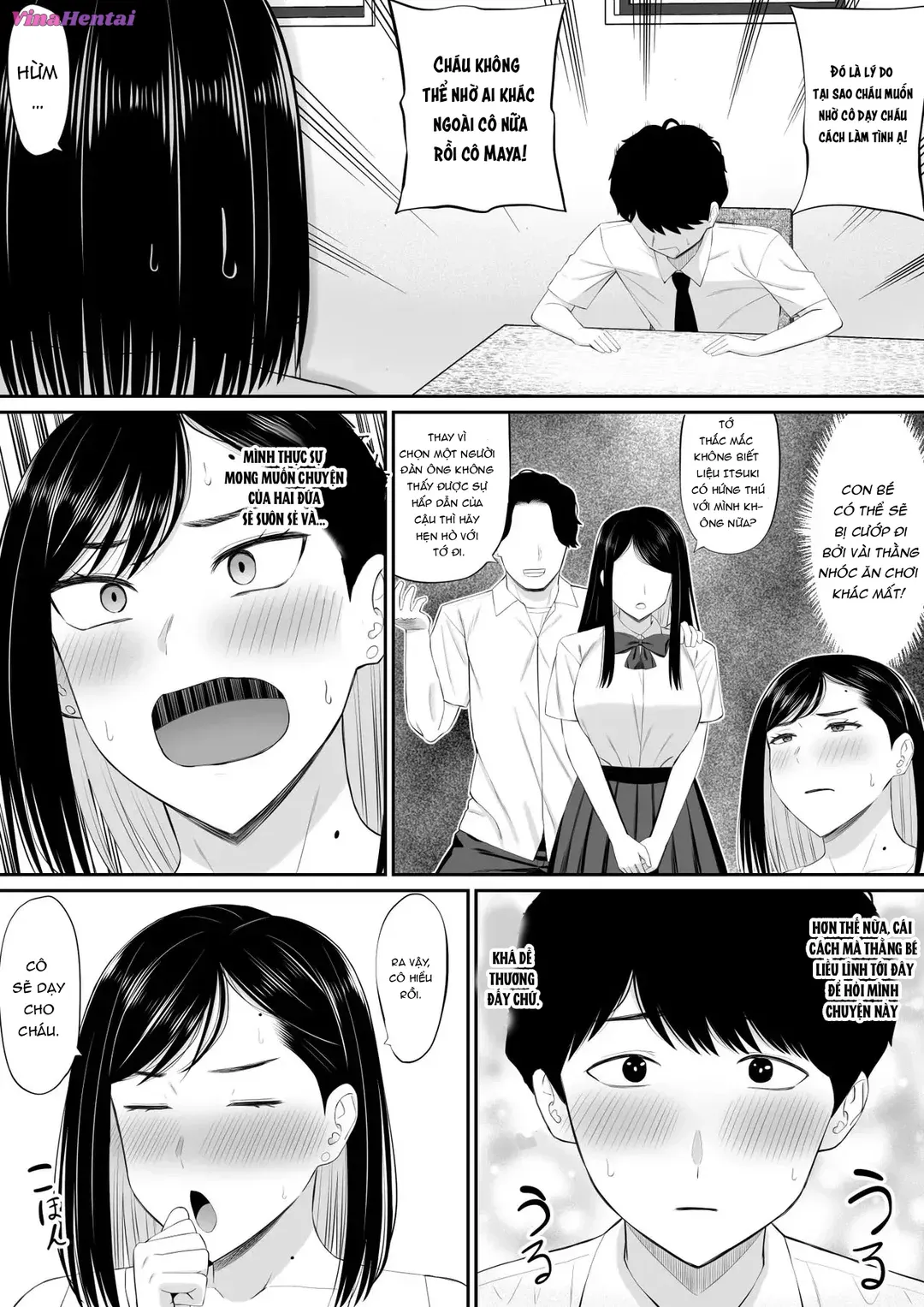 HentaiVN.net - Ảnh 8 - Người mẹ chu đáo với bạn trai con gái - Oneshot