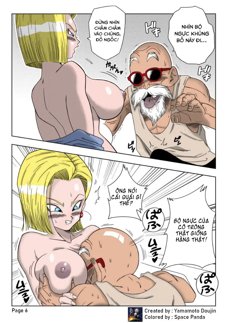 HentaiVN.net - Ảnh 8 - Android 18 sa đọa [Màu + Không che] [Android n18 VS Kamesennin (Dragon Ball)] - Oneshot [Màu]