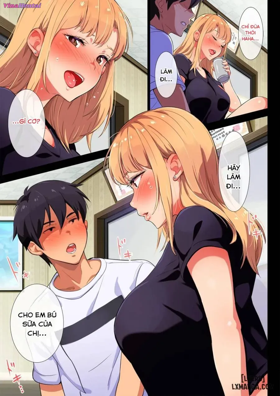 HentaiVN.net - Ảnh 8 - Tình Chị Em Cảm Động~ [Ane wa Yanmama Junyuuchuu in Jikka; My Former-Delinquent Sister is Breastfeeding at Home] - Oneshot