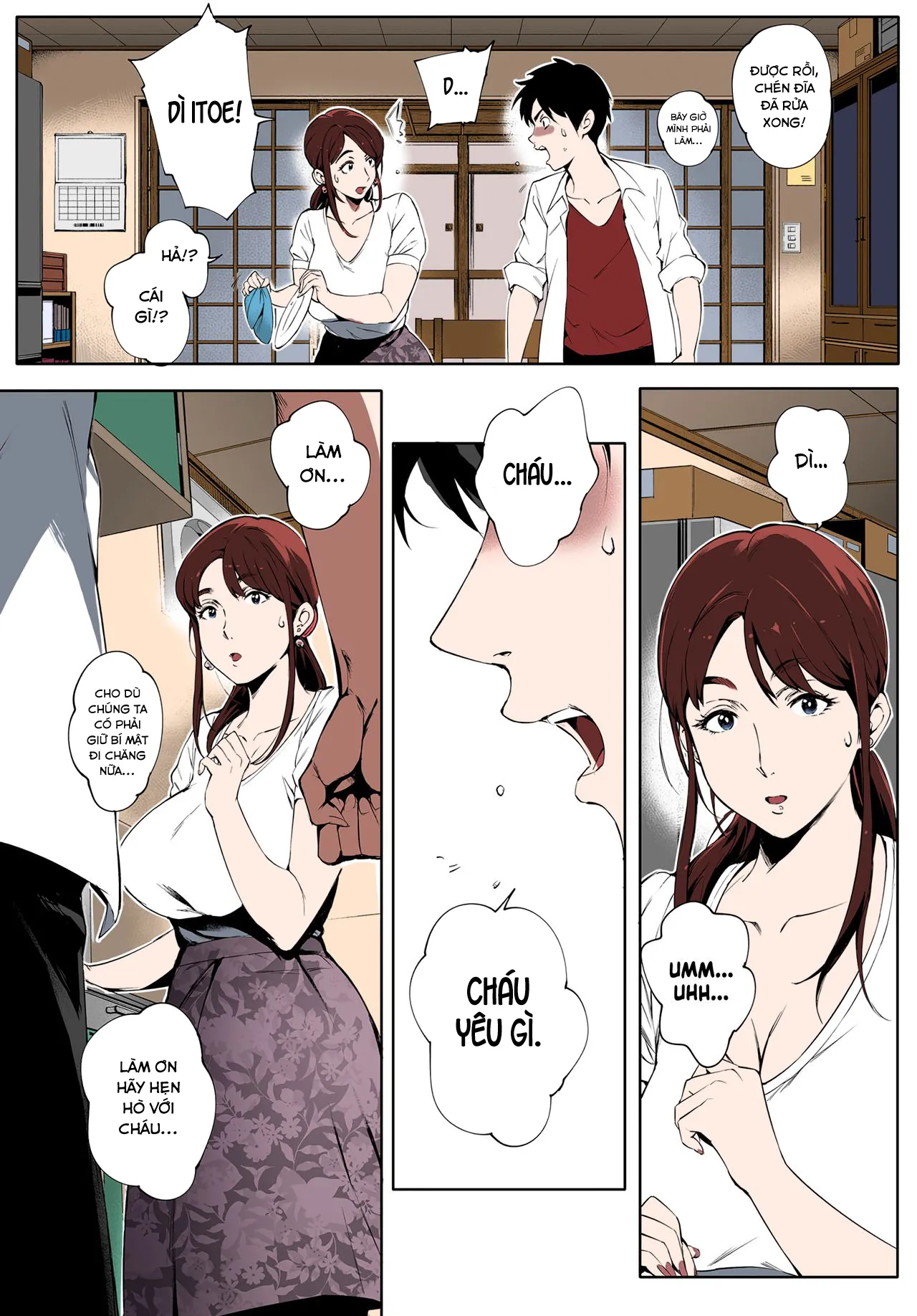 HentaiVN.net - Ảnh 8 - Gạ chịch bà dì đang thiếu thốn tình dục  - Oneshot [Full màu]