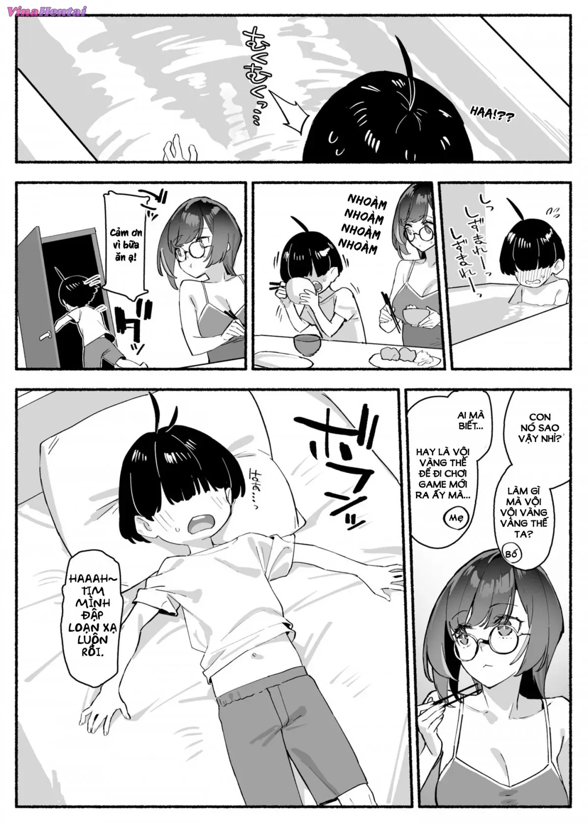 HentaiVN.net - Ảnh 8 - Người chị yêu dấu là của riêng tôi!  - Chap 1: Bố mẹ đi vắng và hành động của chị em ta.