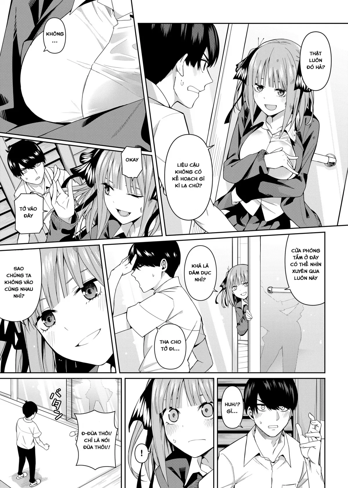 HentaiVN.net - Ảnh 8 - Nibun no Yuudou (Gotoubun no Hanayome) [Half Seduction] - Oneshot