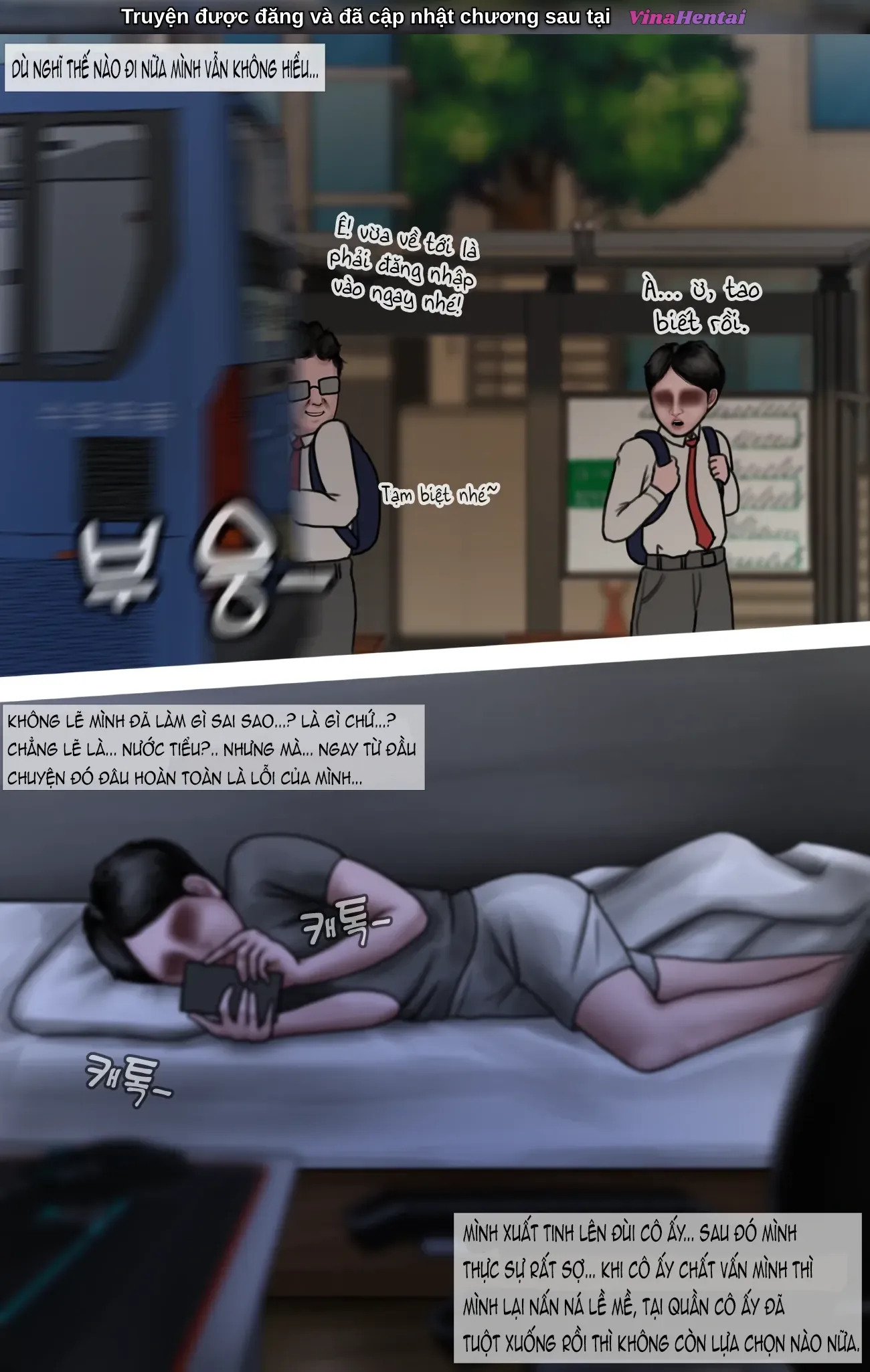 HentaiVN.net - Ảnh 9 - Gái Du Côn X Wibu Đụt Cận Trĩ - Chap 3
