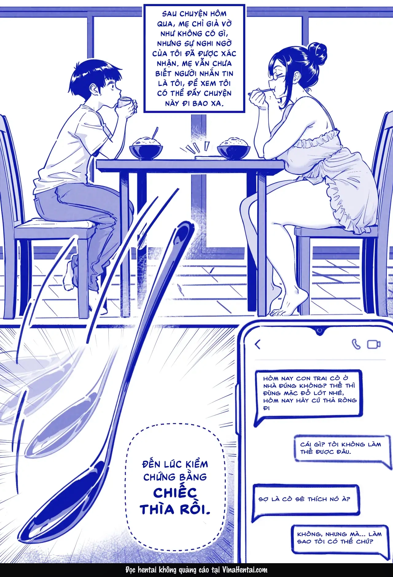 HentaiVN.net - Ảnh 9 - Bạn tình online của tôi là mẹ tôi - Oneshot