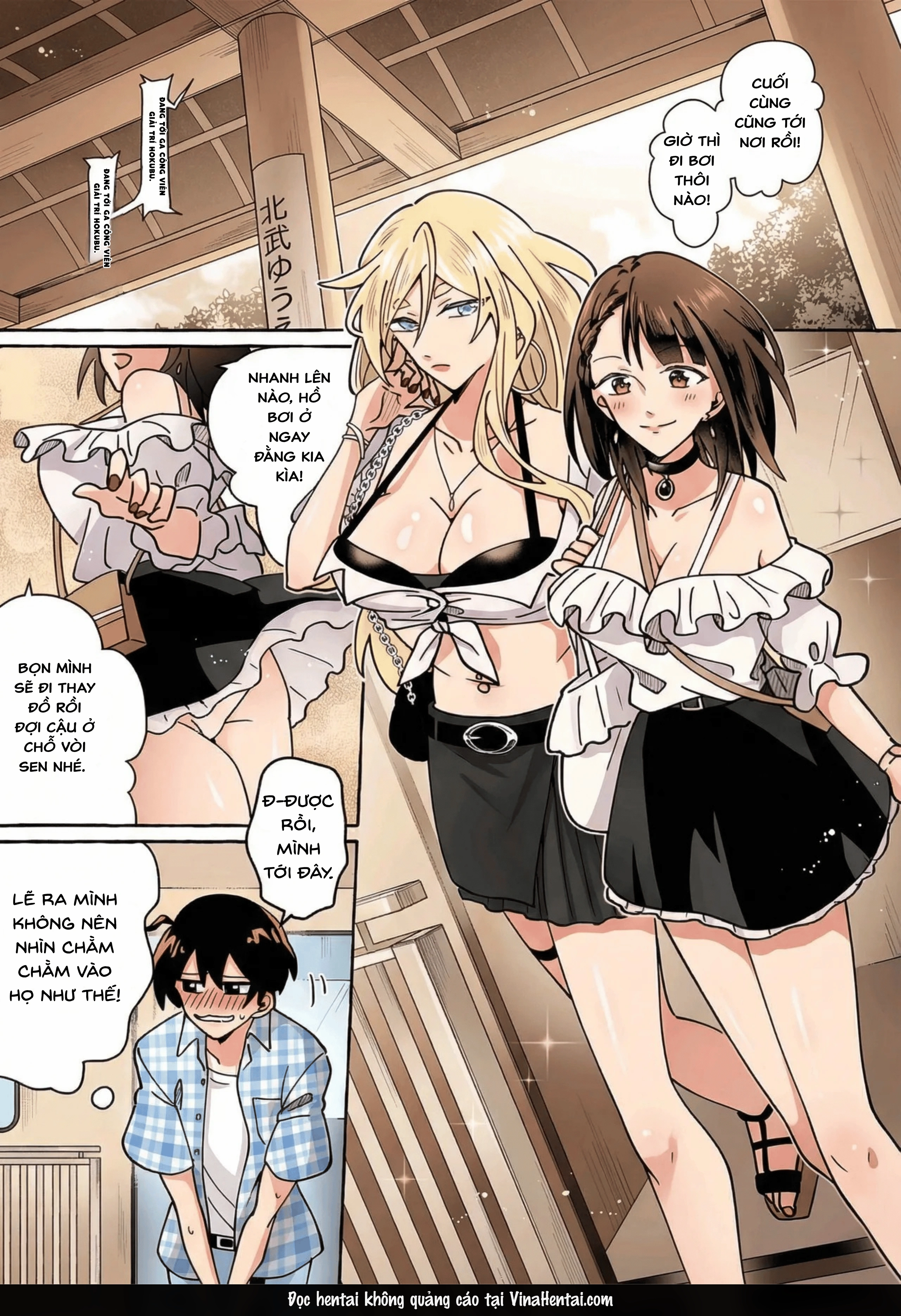 HentaiVN.net - Ảnh 9 - Hãy coi chừng những cô bạn gái dễ thương! - Chương 1(BẢN MÀU)