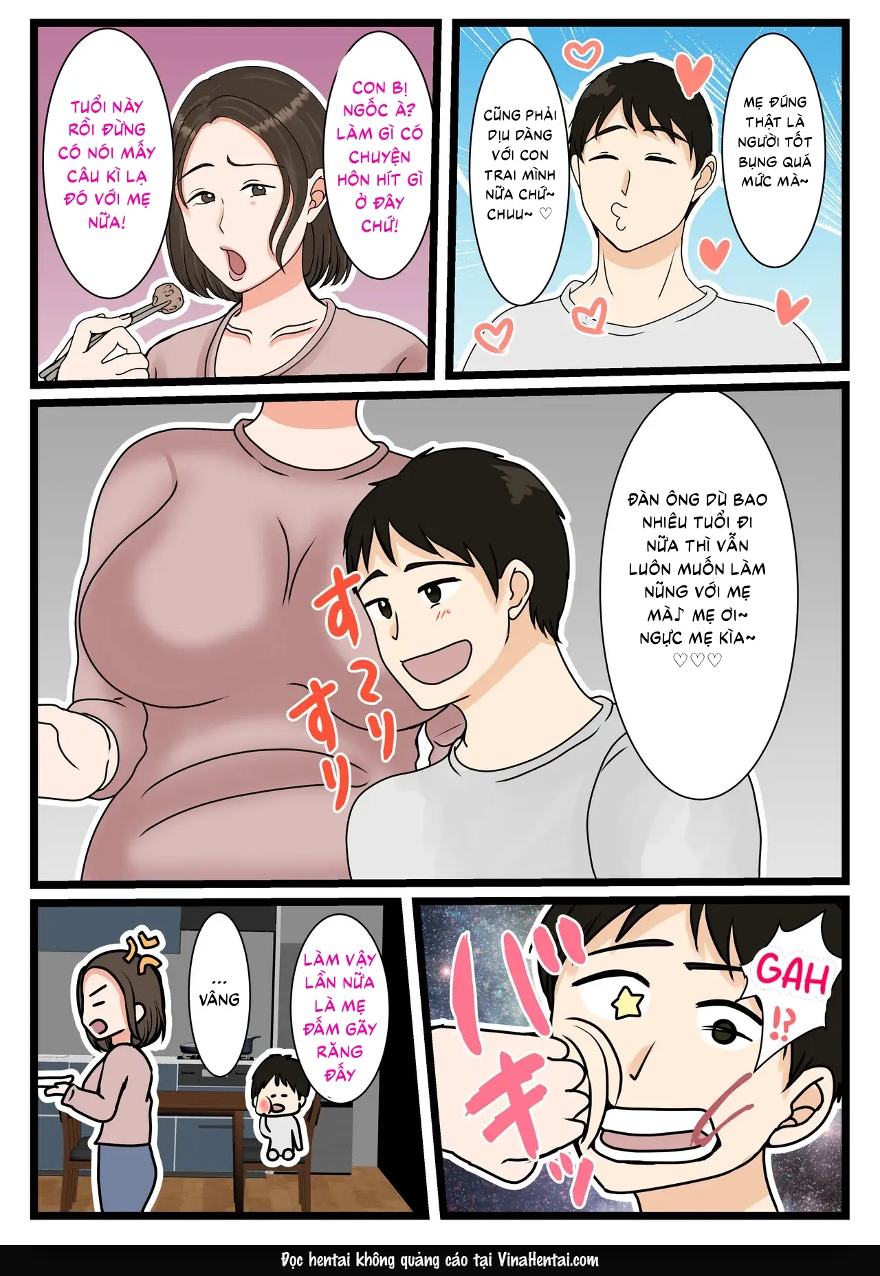 HentaiVN.net - Ảnh 9 - Mẹ nhà Oba ~Ngày thường phục tùng mọi ham muốn của con trai~ - Oneshot