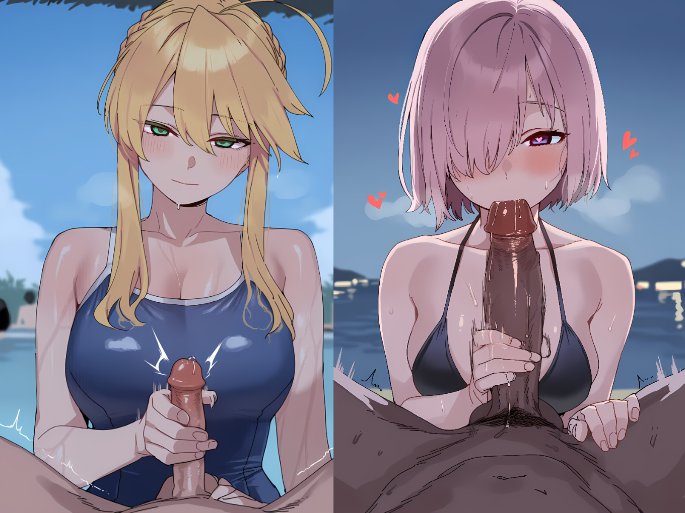 HentaiVN.net - Ảnh 83 - Tổng hợp NTR của tác giả Unknownn - [FGO] Mash X Artoria 1