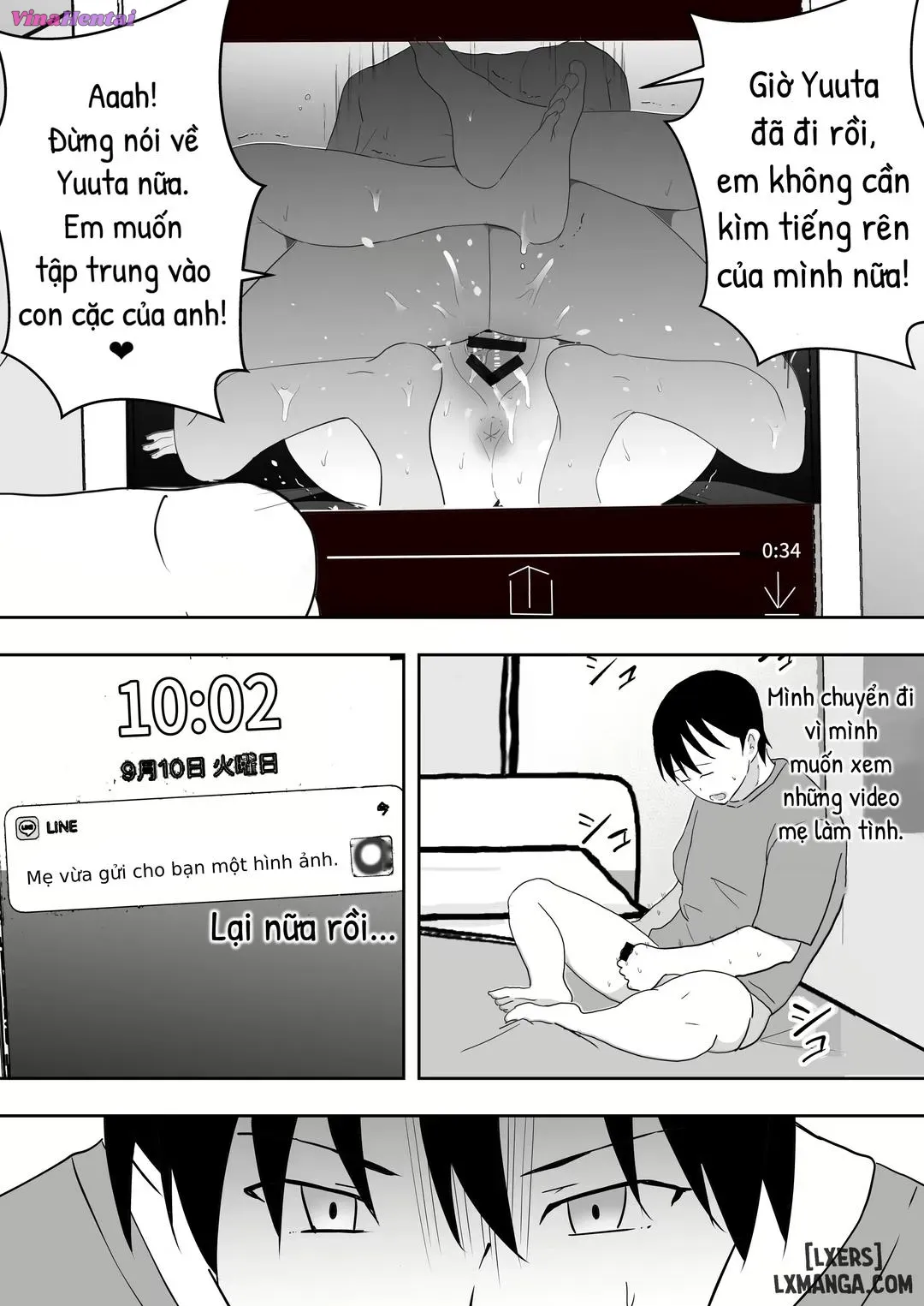HentaiVN.net - Ảnh 83 - TomoKano Kaa-chan~ Daisuki na Ore no Hahaoya wa Aho na Shinyuu no Kanojo~ [My Mom Is My Friend's Girlfriend] - Chap 3