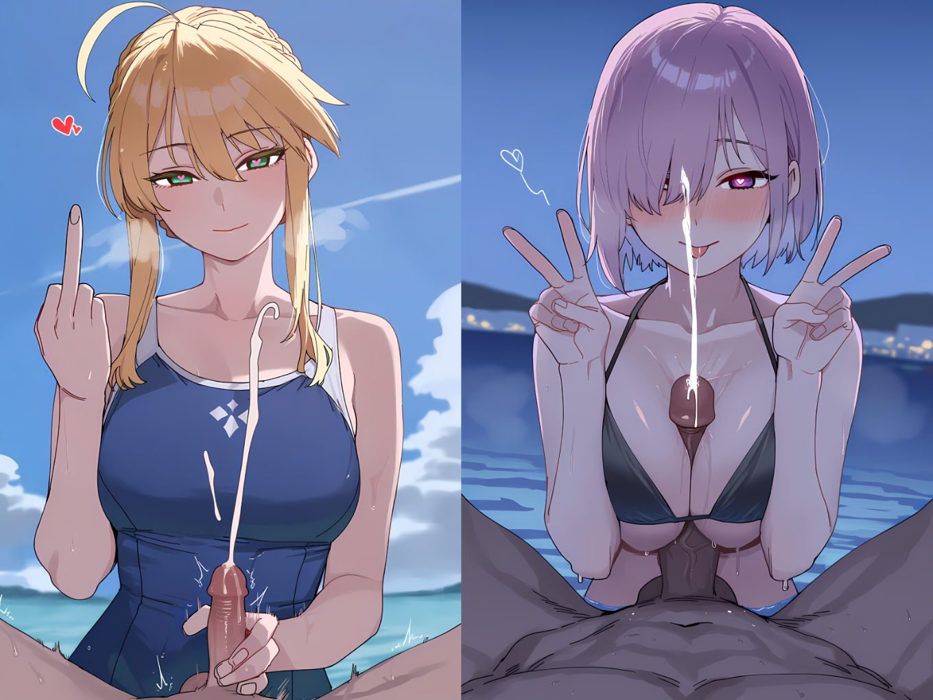 HentaiVN.net - Ảnh 85 - Tổng hợp NTR của tác giả Unknownn - [FGO] Mash X Artoria 1