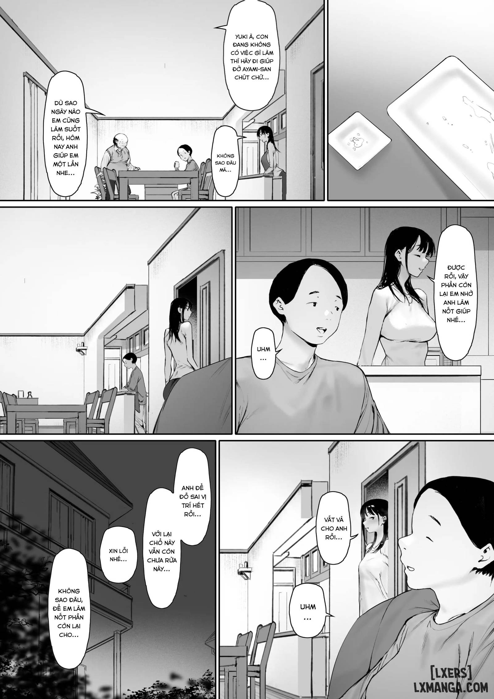 HentaiVN.net - Ảnh 85 - 3. Ánh nhìn của bố chồng 3 - Oneshot